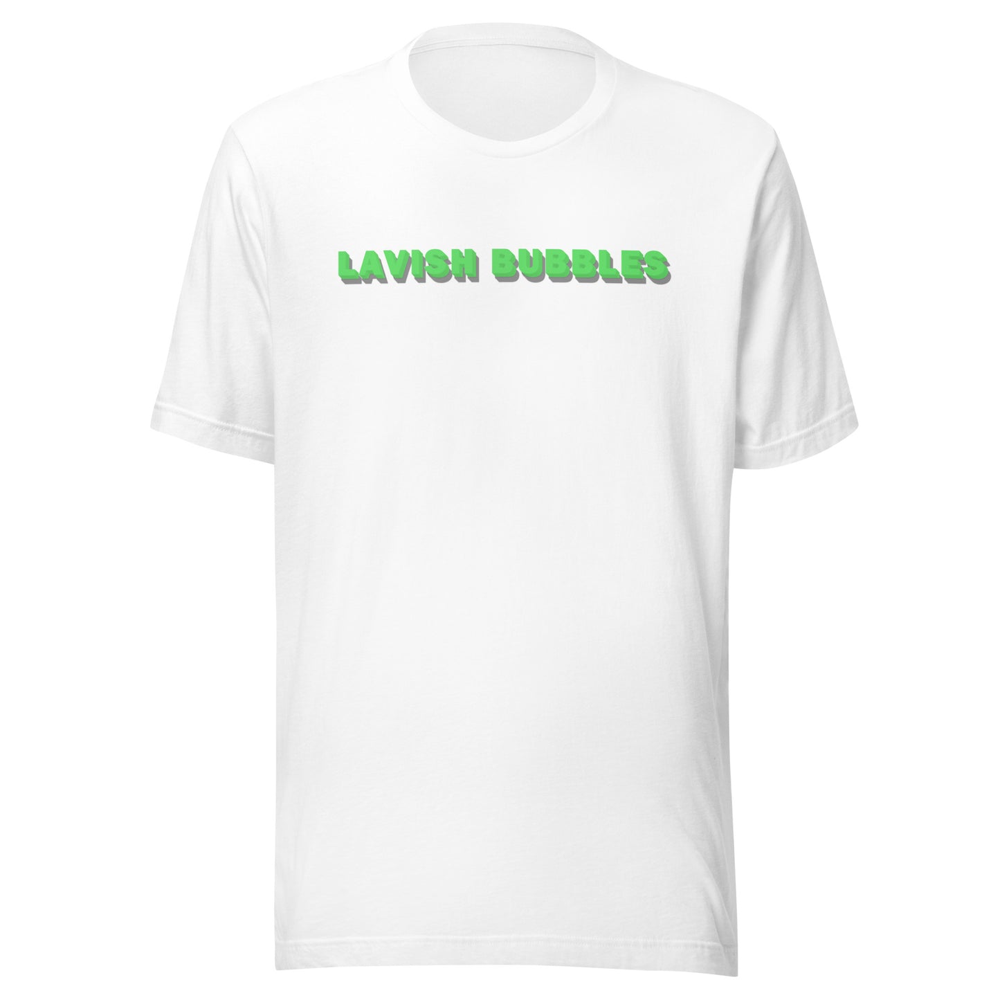 Green name - Unisex t-shirt - Lavish Bubbles - LAVISH BUBBLES