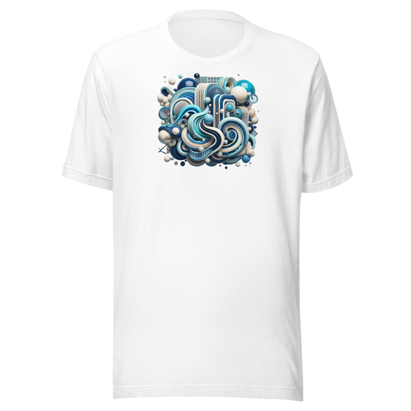 Blue arabesque - Unisex t-shirt - Lavish Bubbles - LAVISH BUBBLES