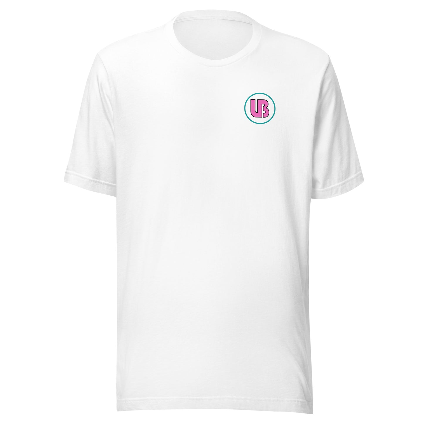 Classic logo aqua/white/pink - Unisex t-shirt - Lavish Bubbles - LAVISH BUBBLES