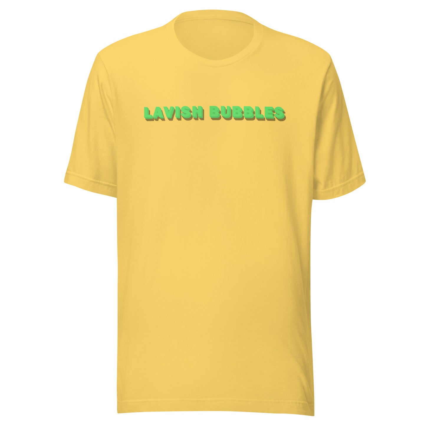 Green name - Unisex t-shirt - Lavish Bubbles - LAVISH BUBBLES