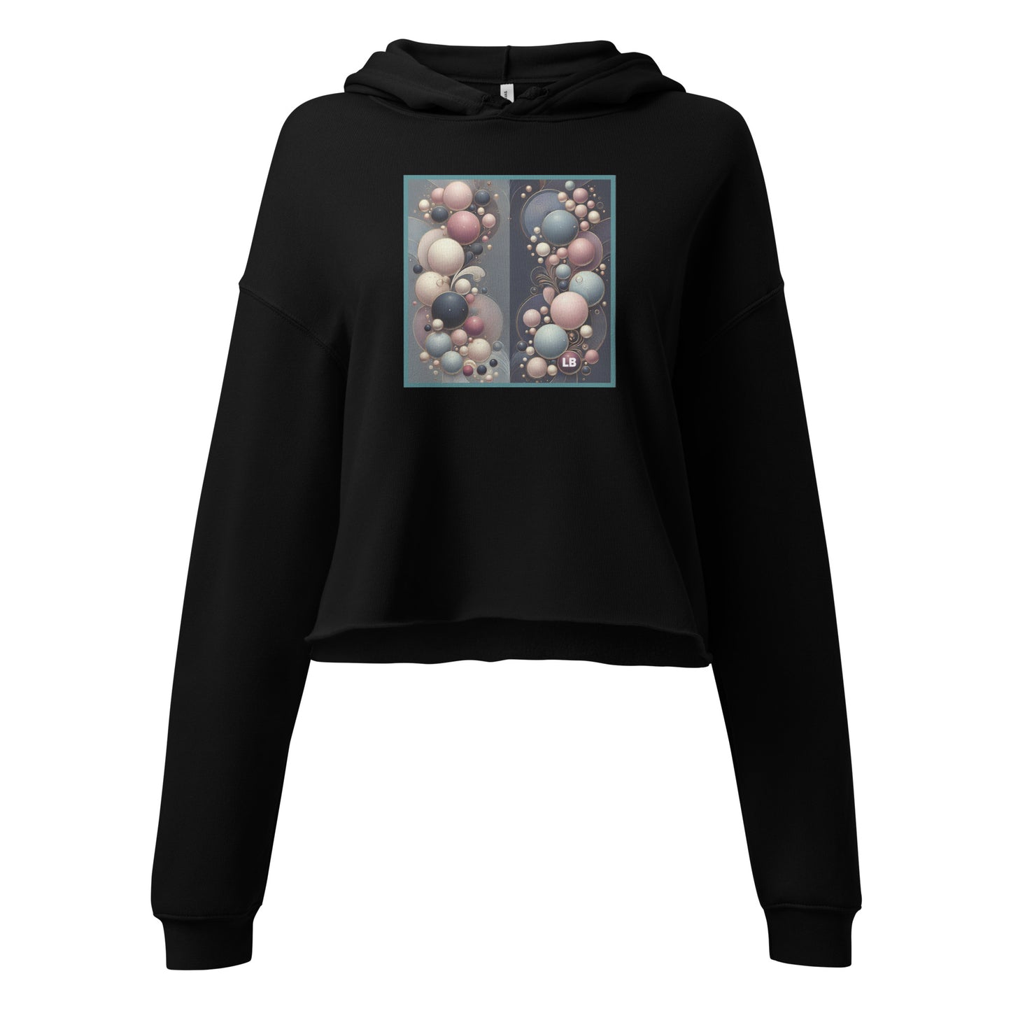 soft wall - Crop Hoodie - Lavish Bubbles - LAVISH BUBBLES