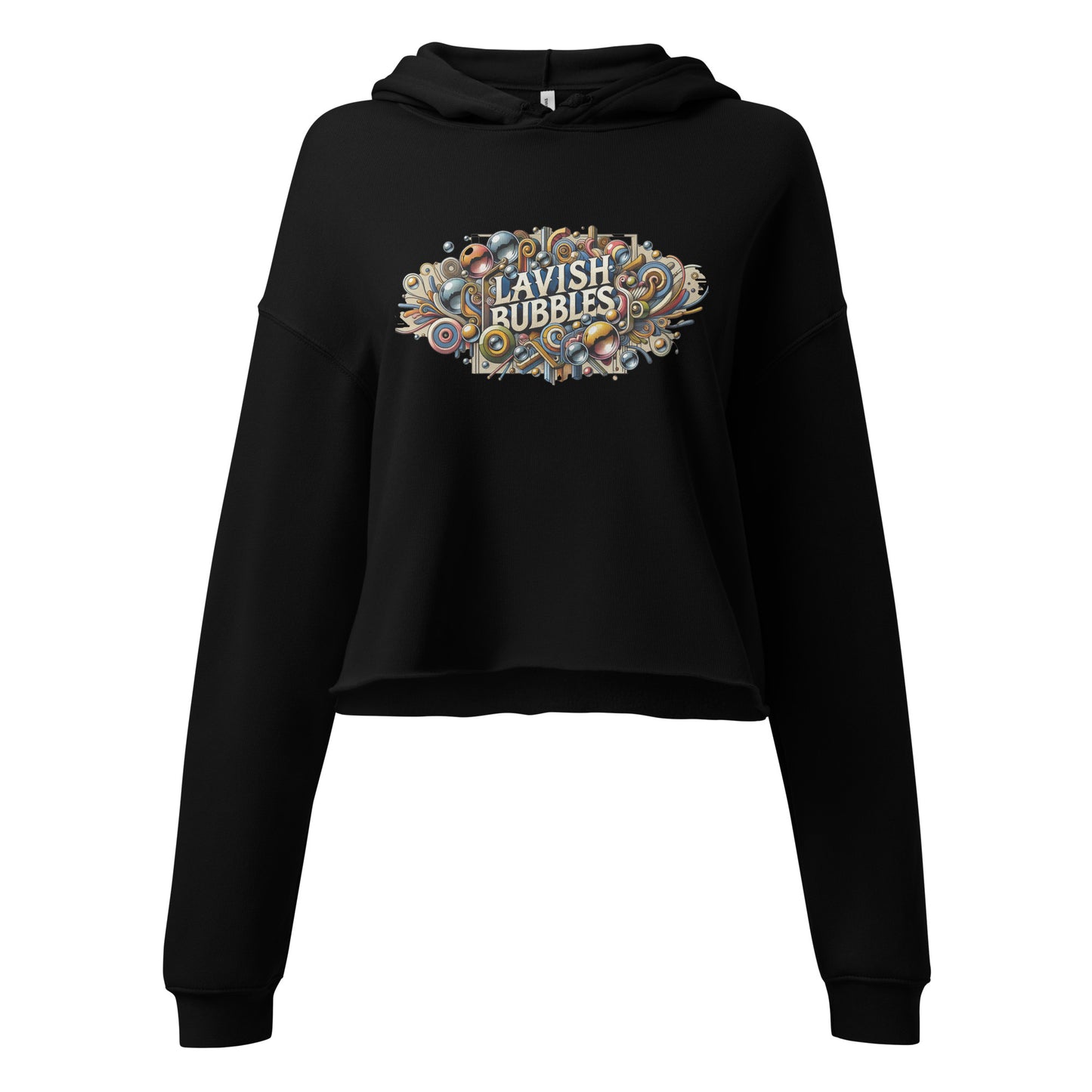 Tribal Bubbles - Crop Hoodie - Lavish Bubbles - LAVISH BUBBLES