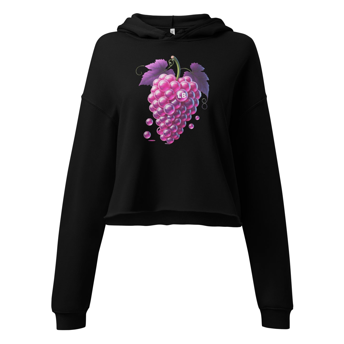 Grapes - Crop Hoodie - Lavish Bubbles - LAVISH BUBBLES