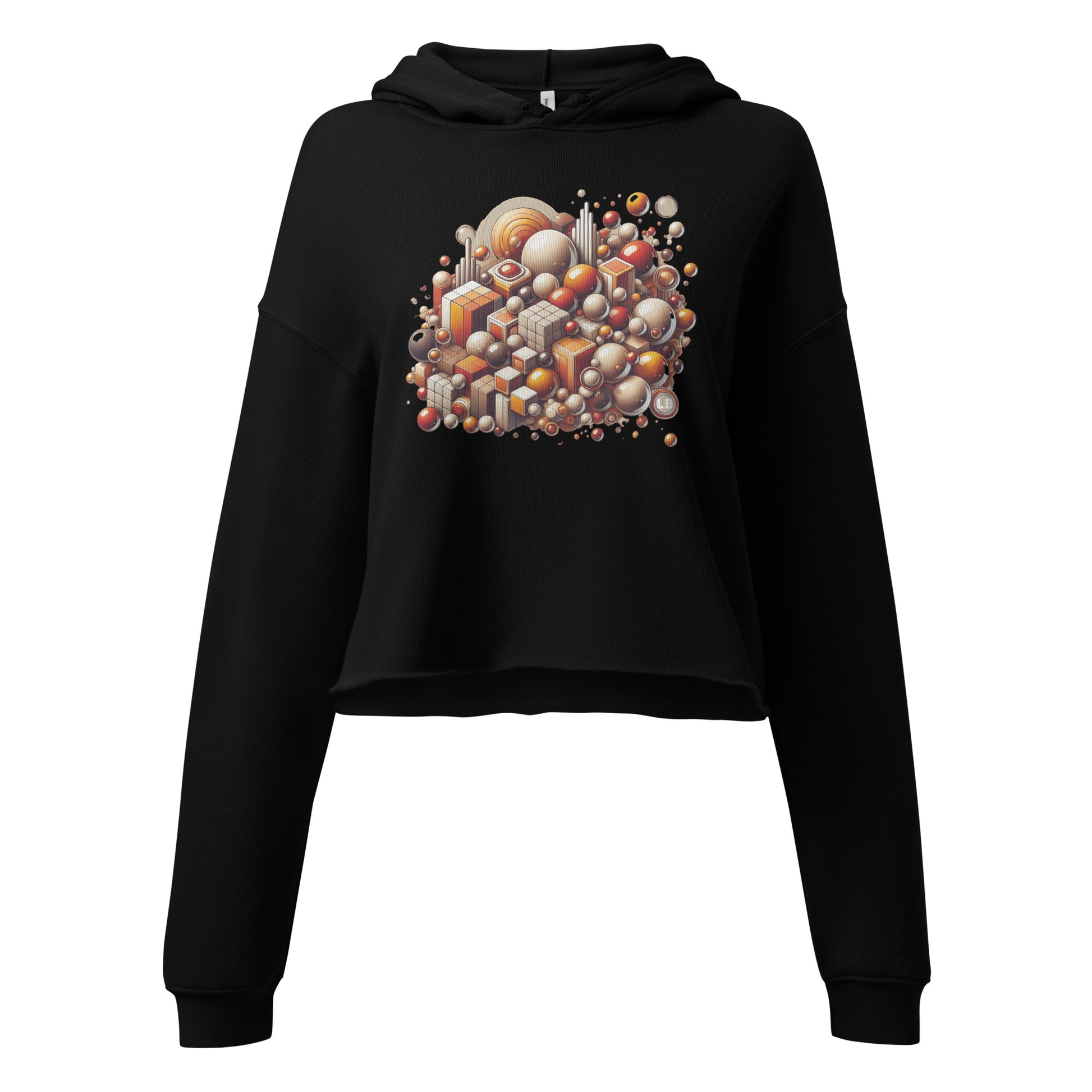 The city - Crop Hoodie - Lavish Bubbles - LAVISH BUBBLES