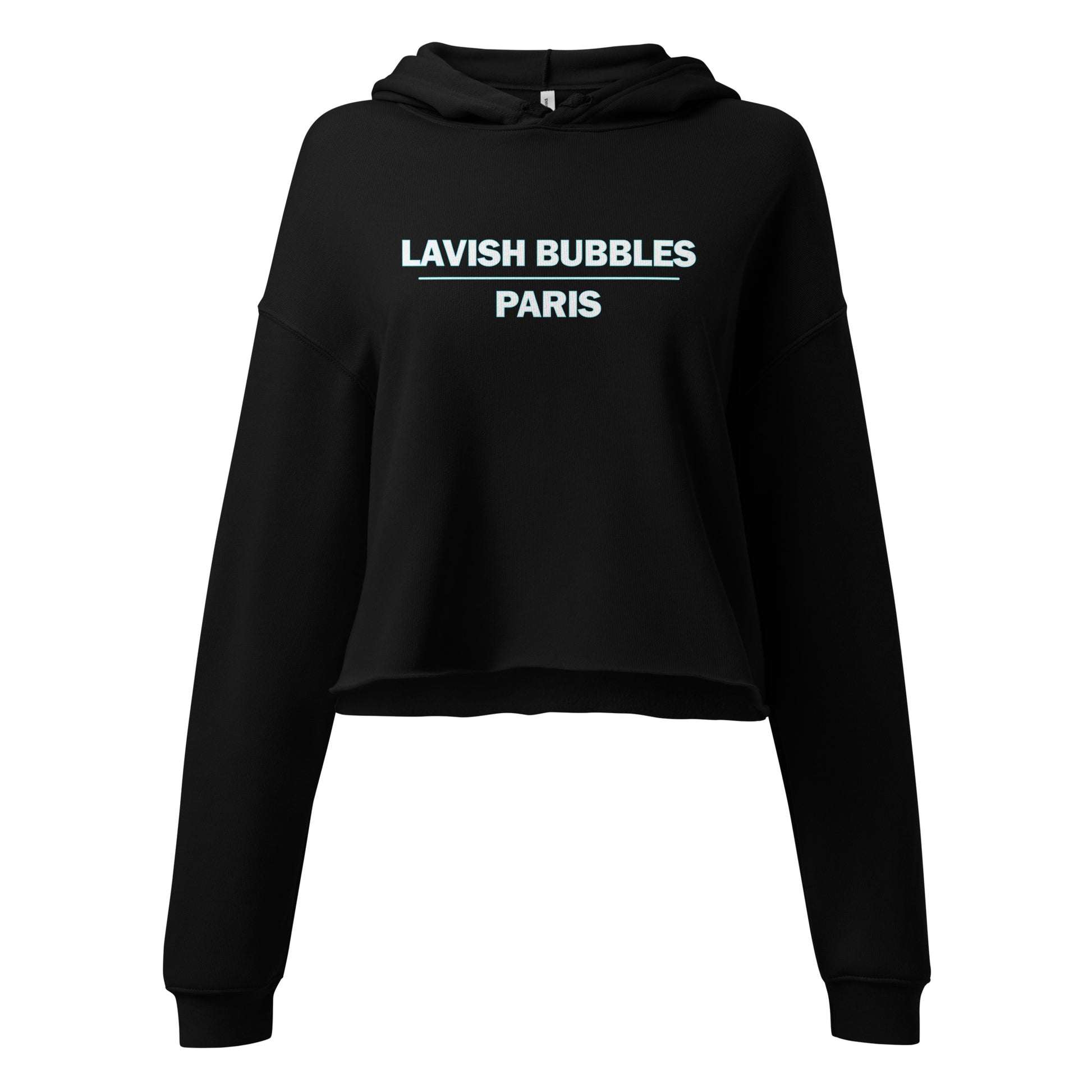 Laser name - Crop Hoodie - Lavish Bubbles - LAVISH BUBBLES