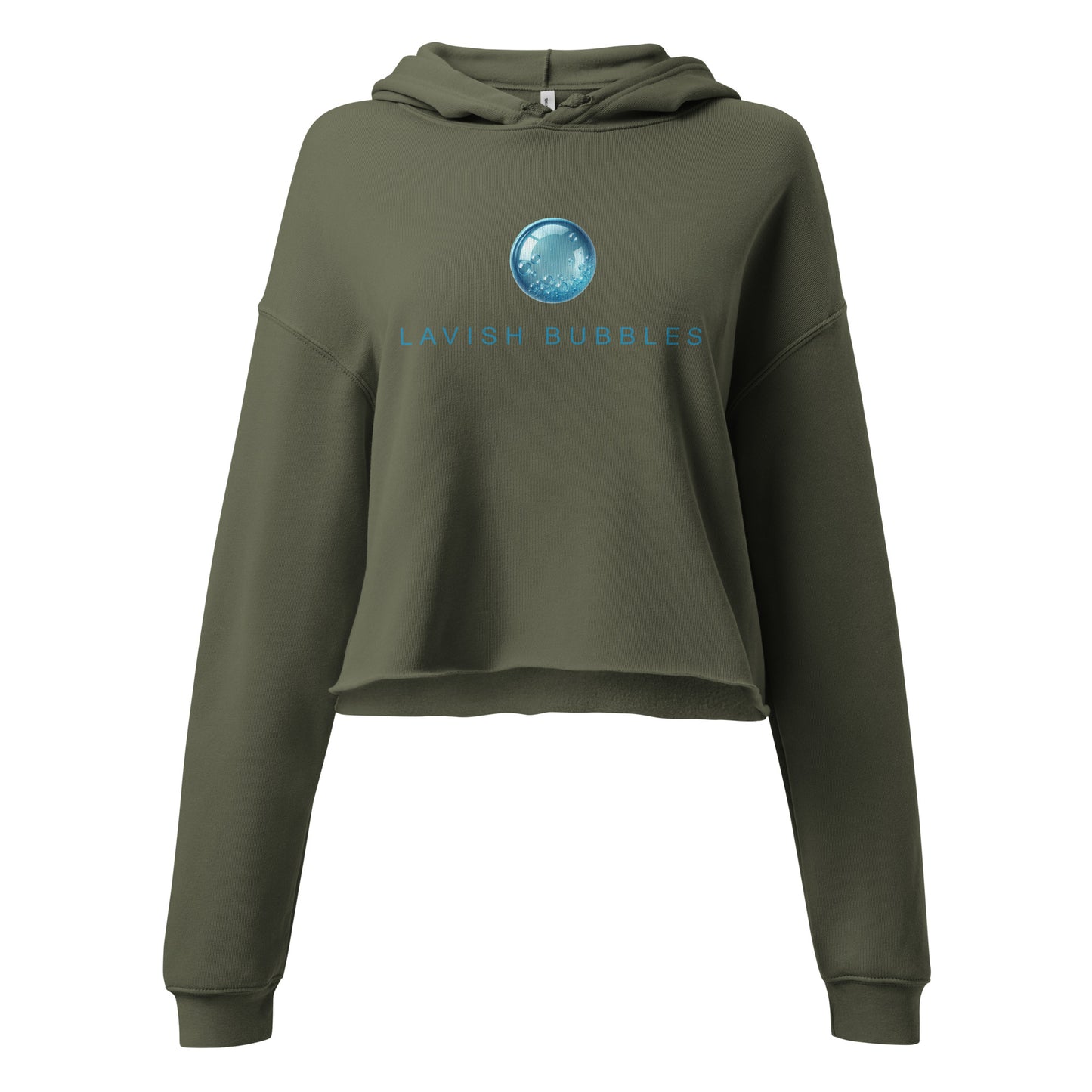 Blue Bubble - Crop Hoodie Lavish Bubbles - LAVISH BUBBLES