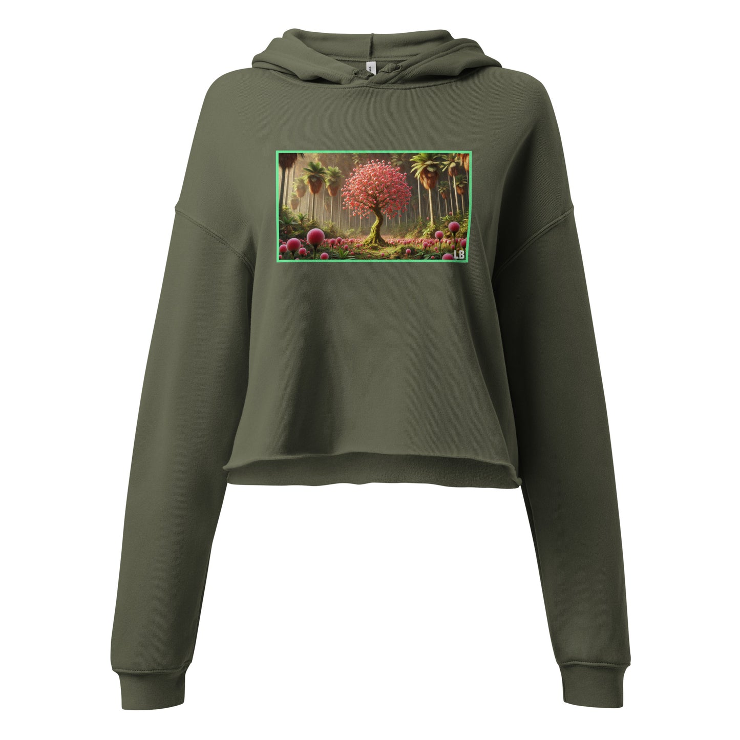 Bubble trees - Crop Hoodie - Lavish Bubbles - LAVISH BUBBLES