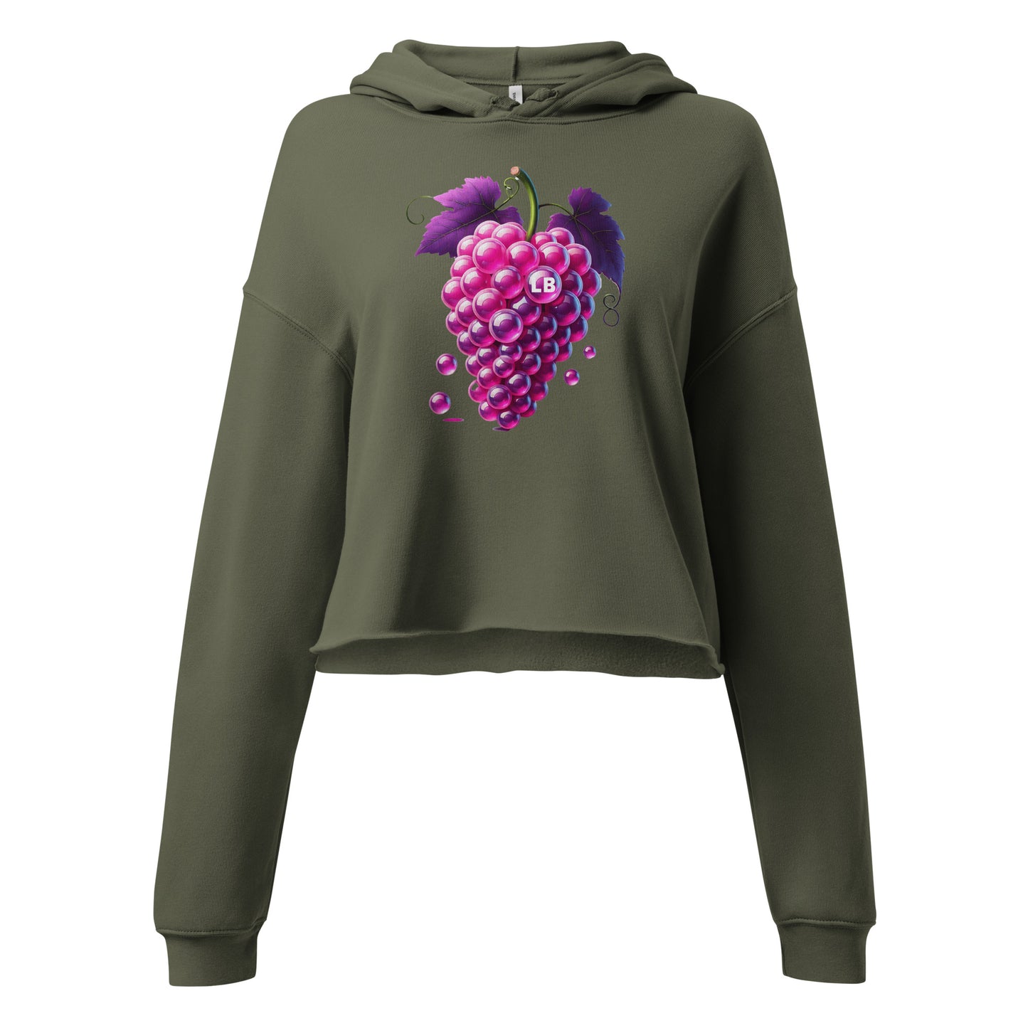 Grapes - Crop Hoodie - Lavish Bubbles - LAVISH BUBBLES