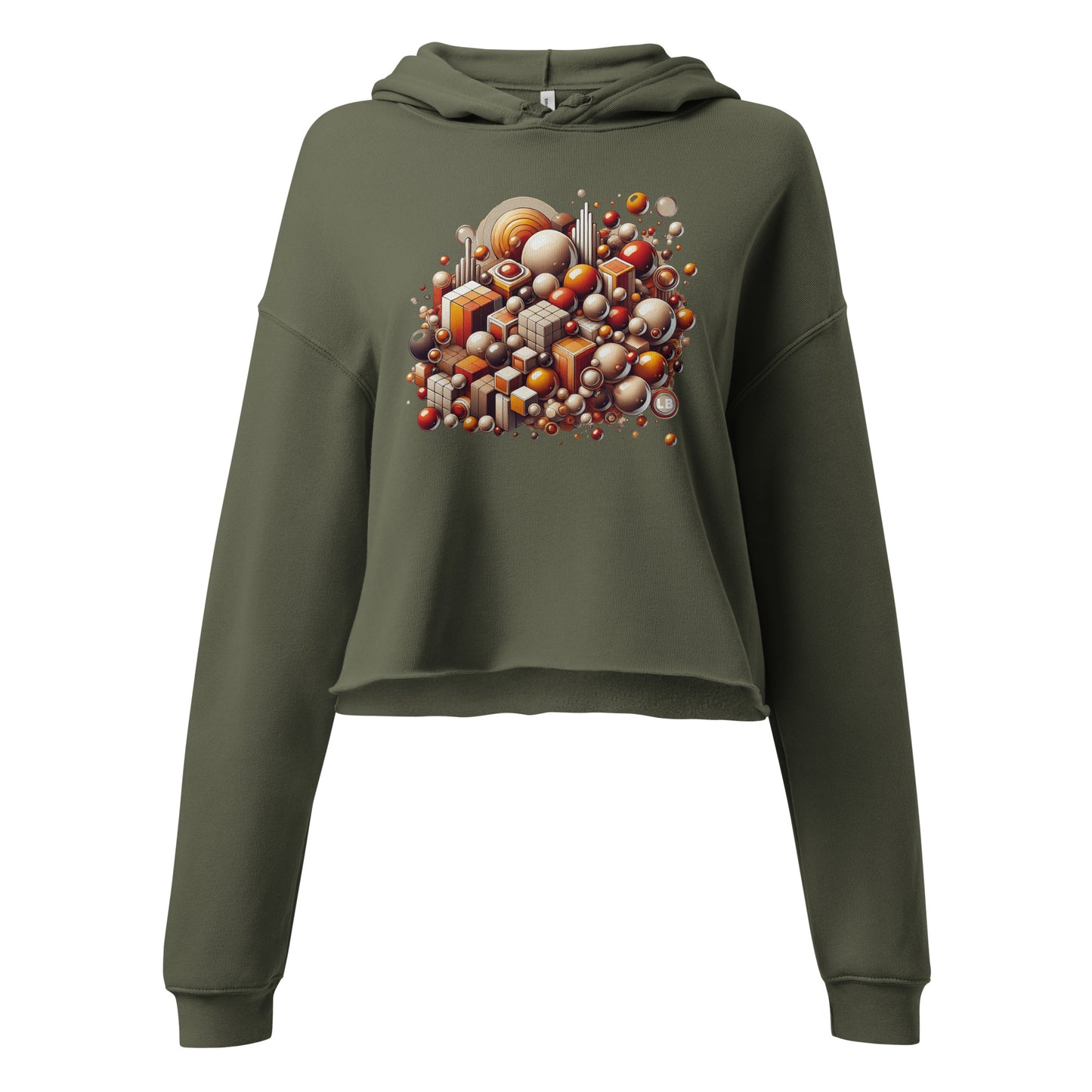 The city - Crop Hoodie - Lavish Bubbles - LAVISH BUBBLES