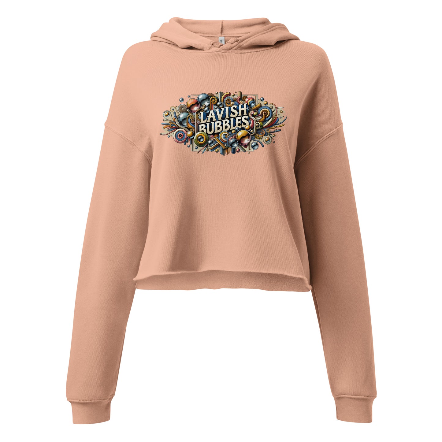 Tribal Bubbles - Crop Hoodie - Lavish Bubbles - LAVISH BUBBLES