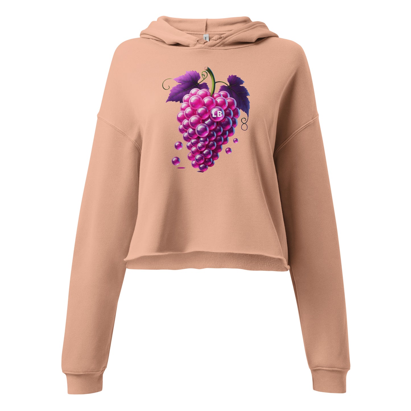 Grapes - Crop Hoodie - Lavish Bubbles - LAVISH BUBBLES