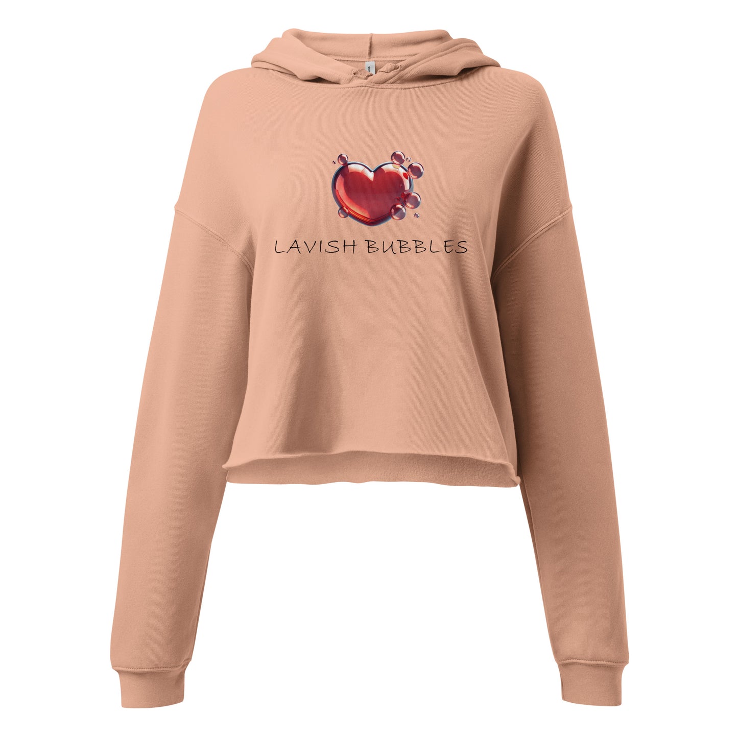 Bubble heart - Crop Hoodie - Lavish Bubbles - LAVISH BUBBLES