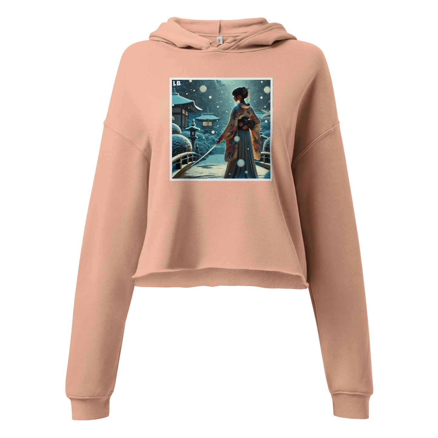 Hokkaïdo snow - Crop Hoodie - Lavish Bubbles - LAVISH BUBBLES