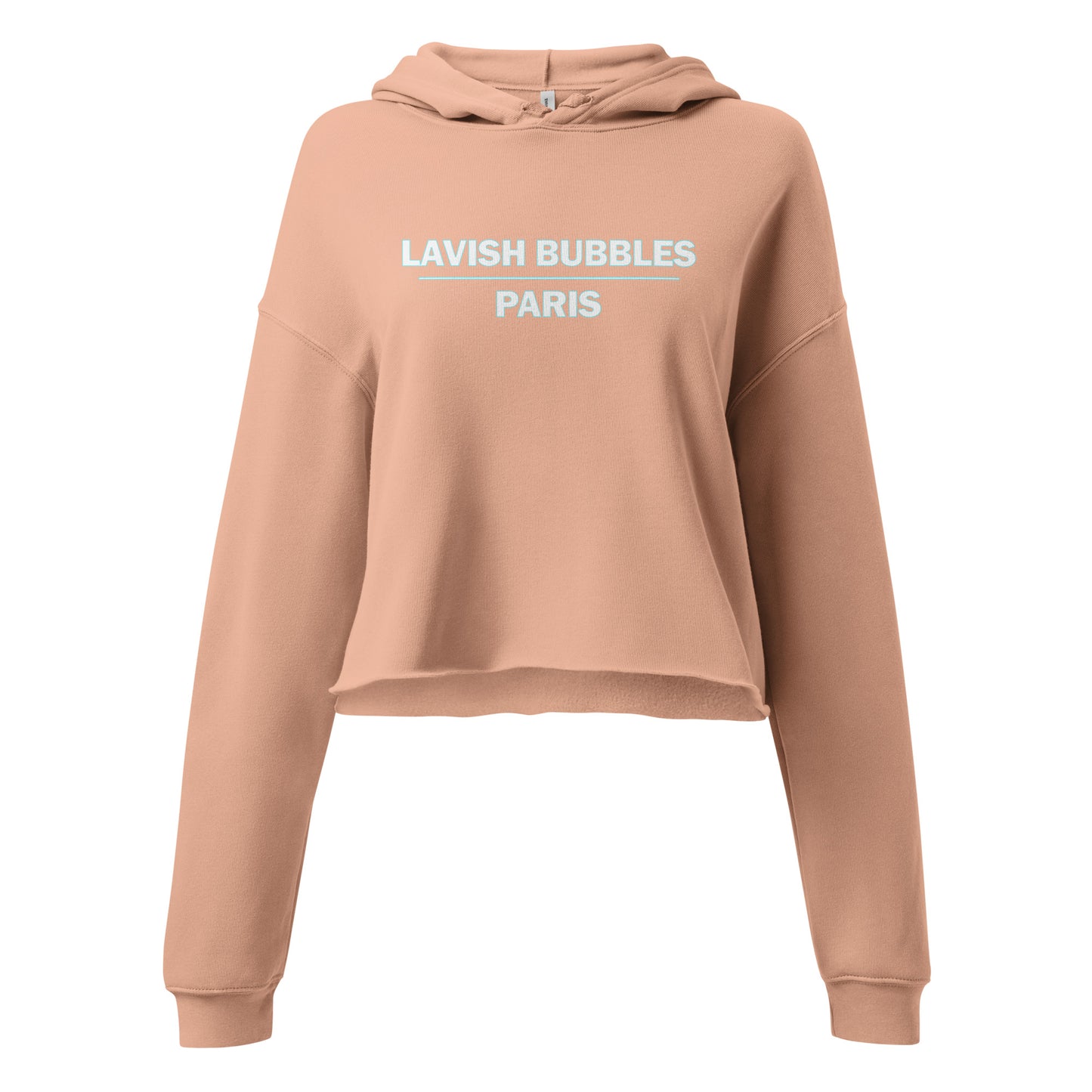 Laser name - Crop Hoodie - Lavish Bubbles - LAVISH BUBBLES