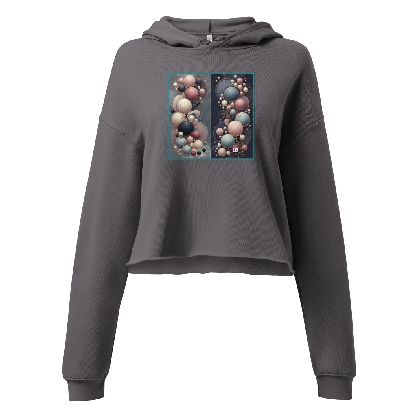 soft wall - Crop Hoodie - Lavish Bubbles - LAVISH BUBBLES