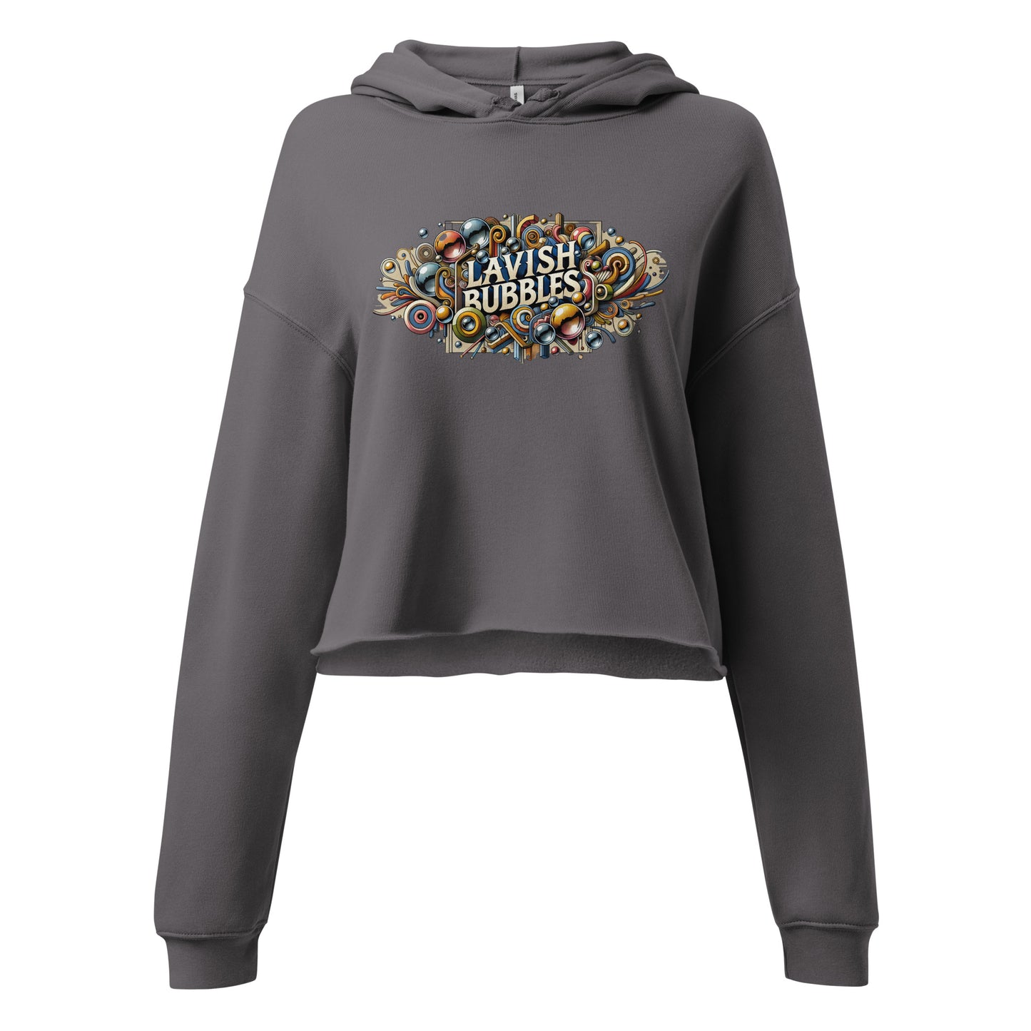 Tribal Bubbles - Crop Hoodie - Lavish Bubbles - LAVISH BUBBLES