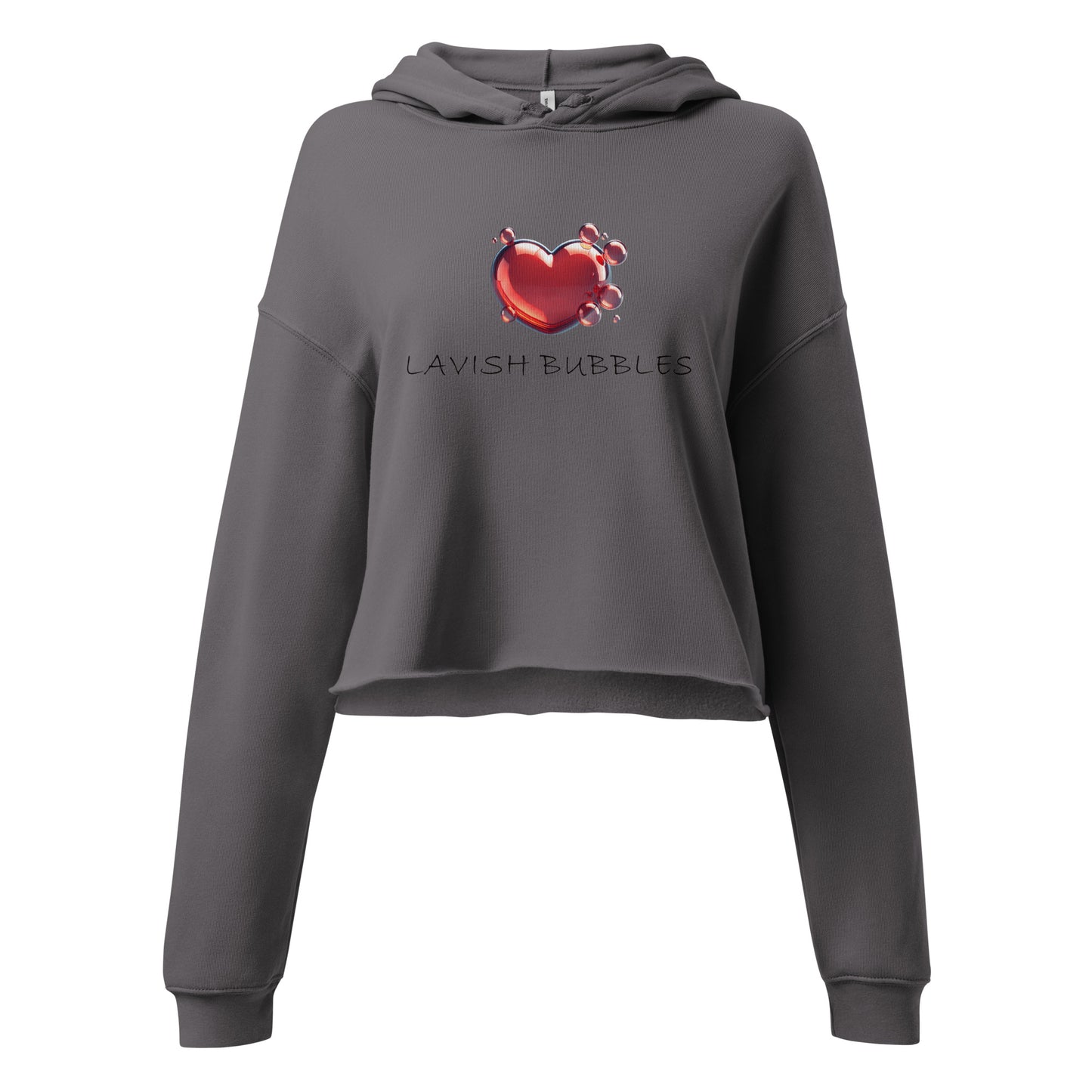 Bubble heart - Crop Hoodie - Lavish Bubbles - LAVISH BUBBLES