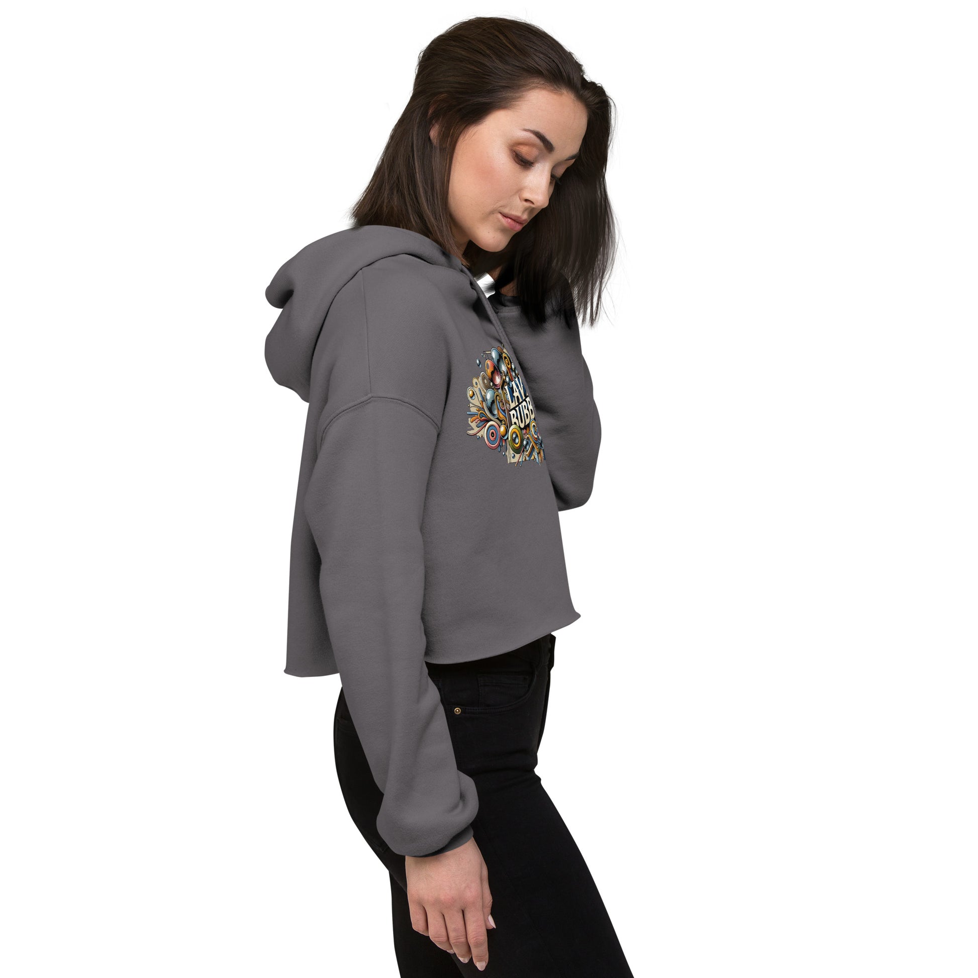 Tribal Bubbles - Crop Hoodie - Lavish Bubbles - LAVISH BUBBLES