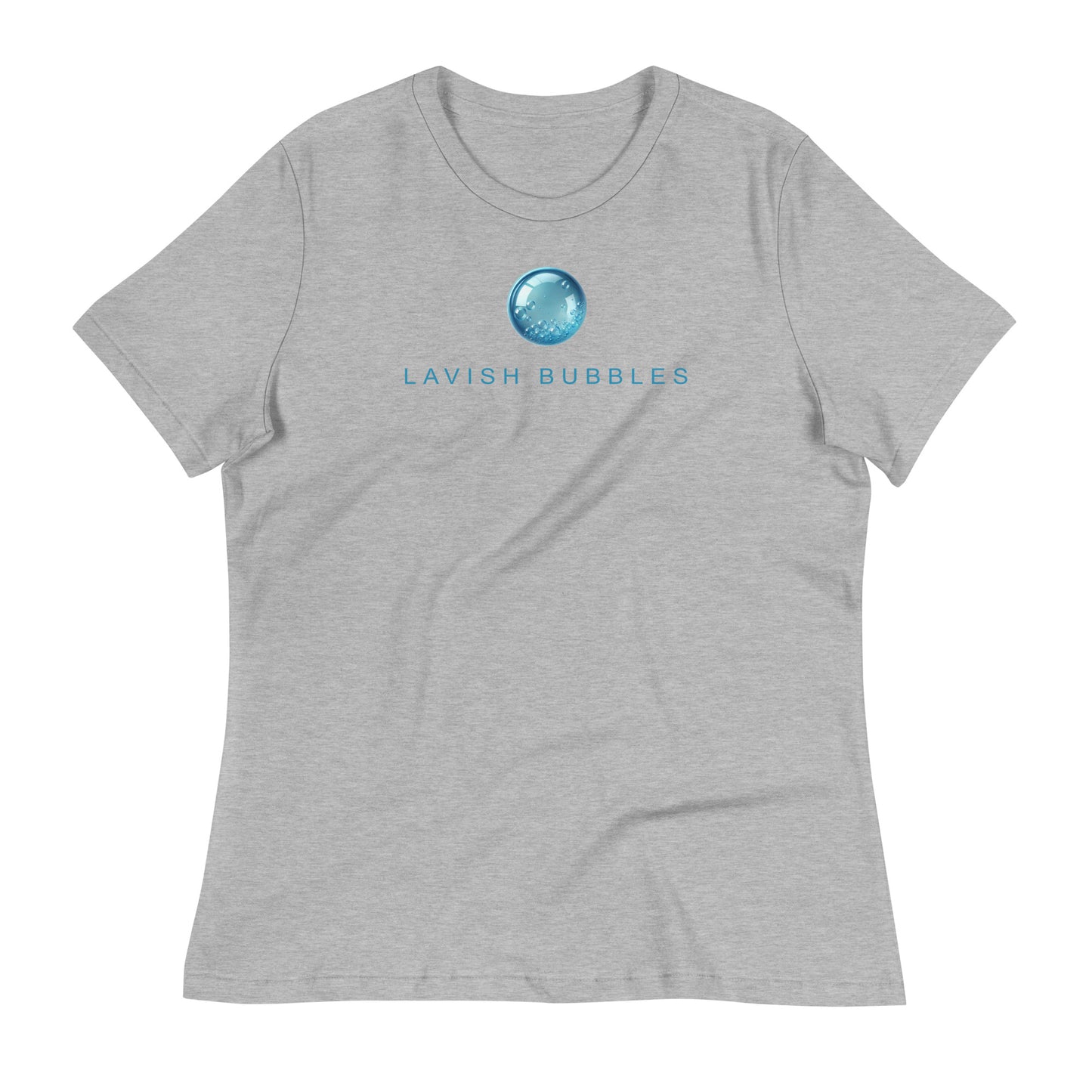 Blue Bubble - Women's Relaxed T-Shirt - Lavish Bubbles - LAVISH BUBBLES