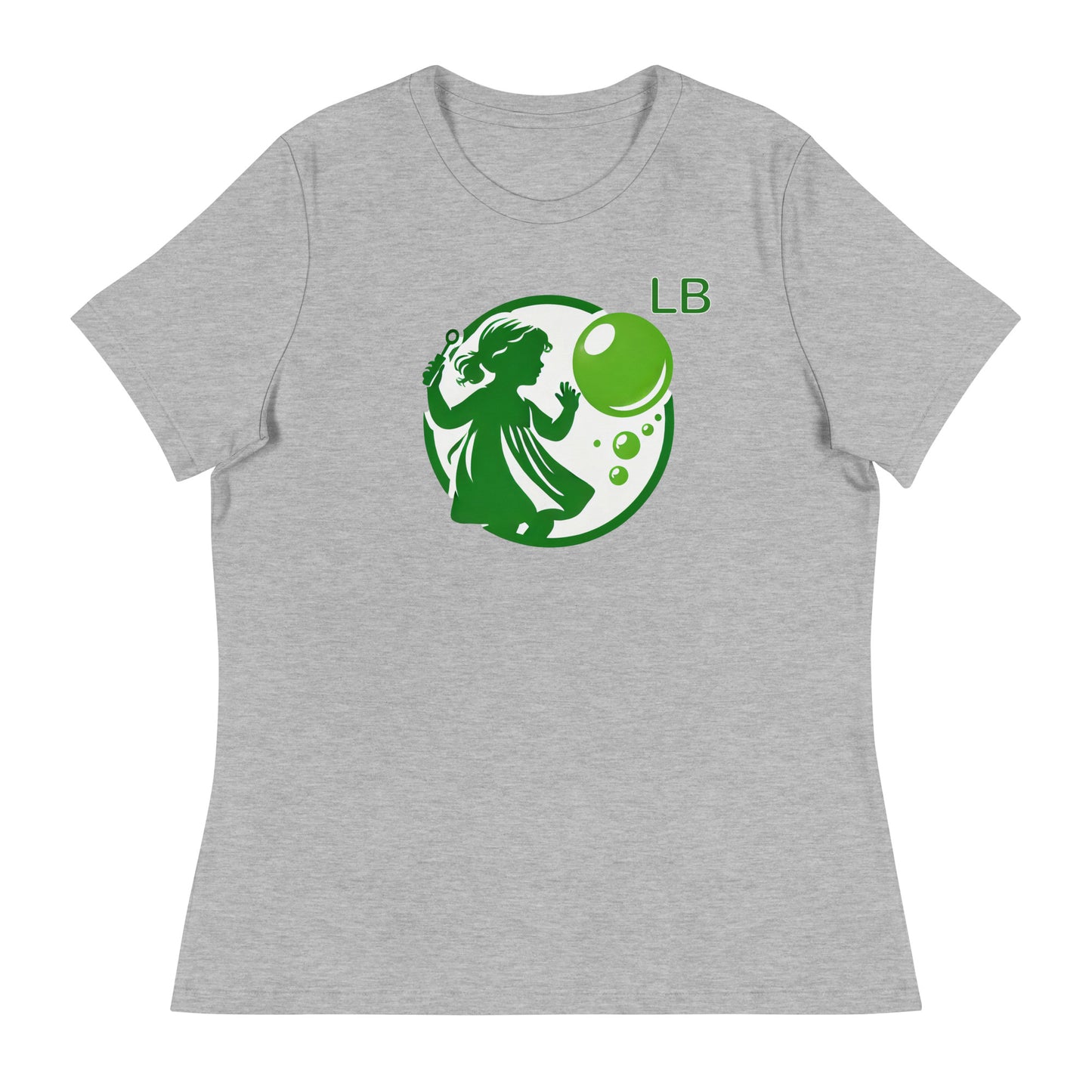 Green Girl - Women's Relaxed T-Shirt - Lavish Bubbles - LAVISH BUBBLES