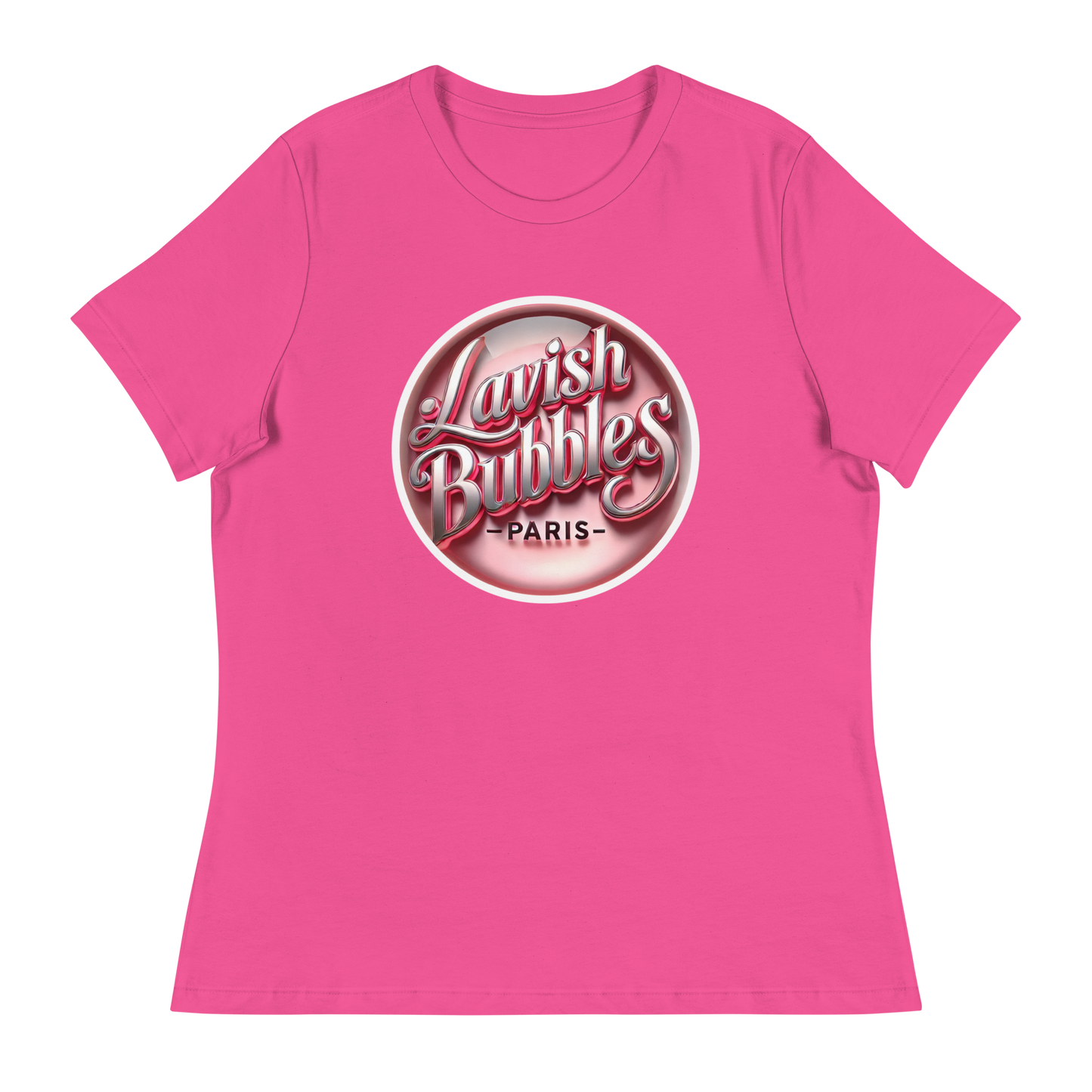 60s pink Lavish Bubbles - Women's Relaxed T-Shirt - LAVISH BUBBLES