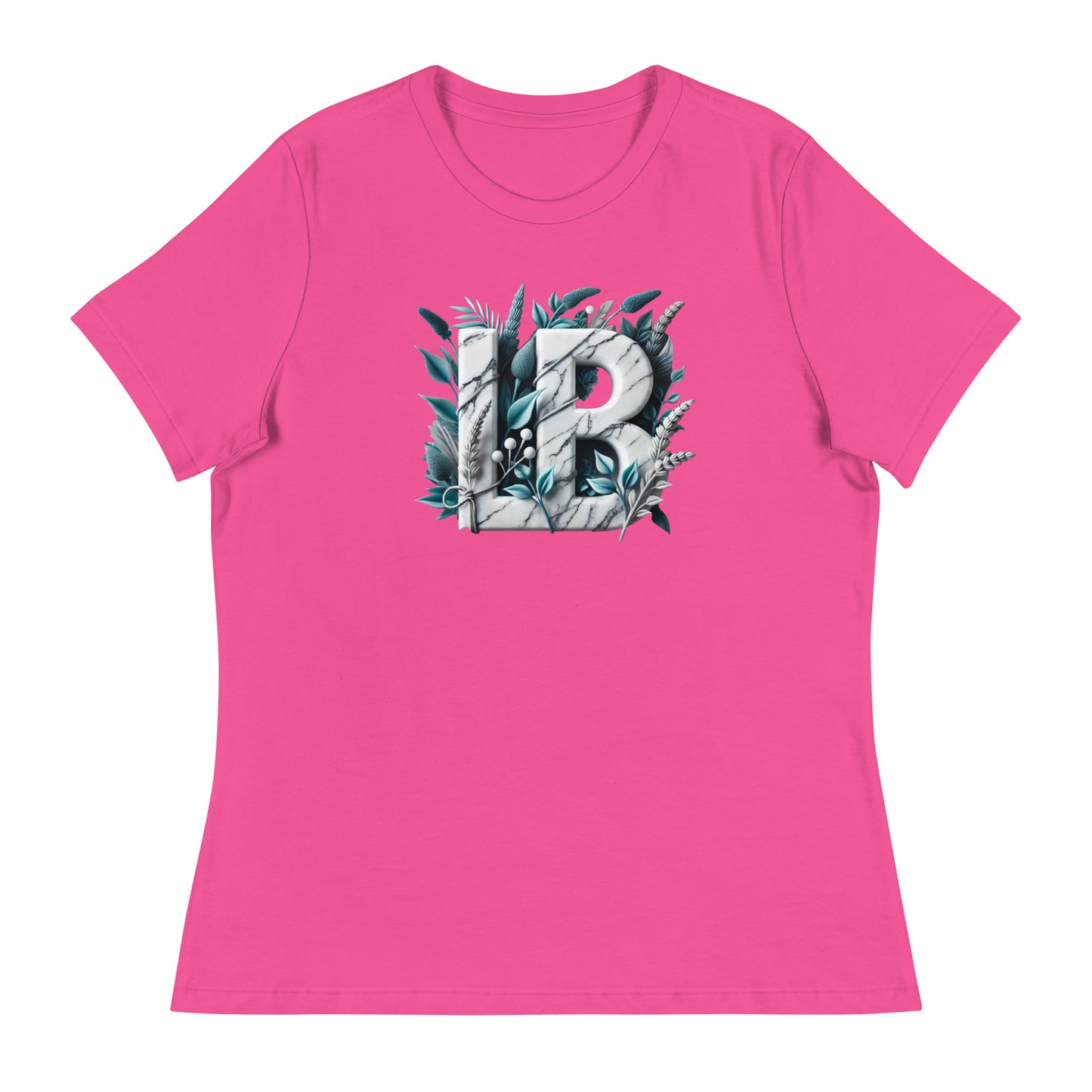 Marble LB - Women's Relaxed T-Shirt - Lavish Bubbles - LAVISH BUBBLES