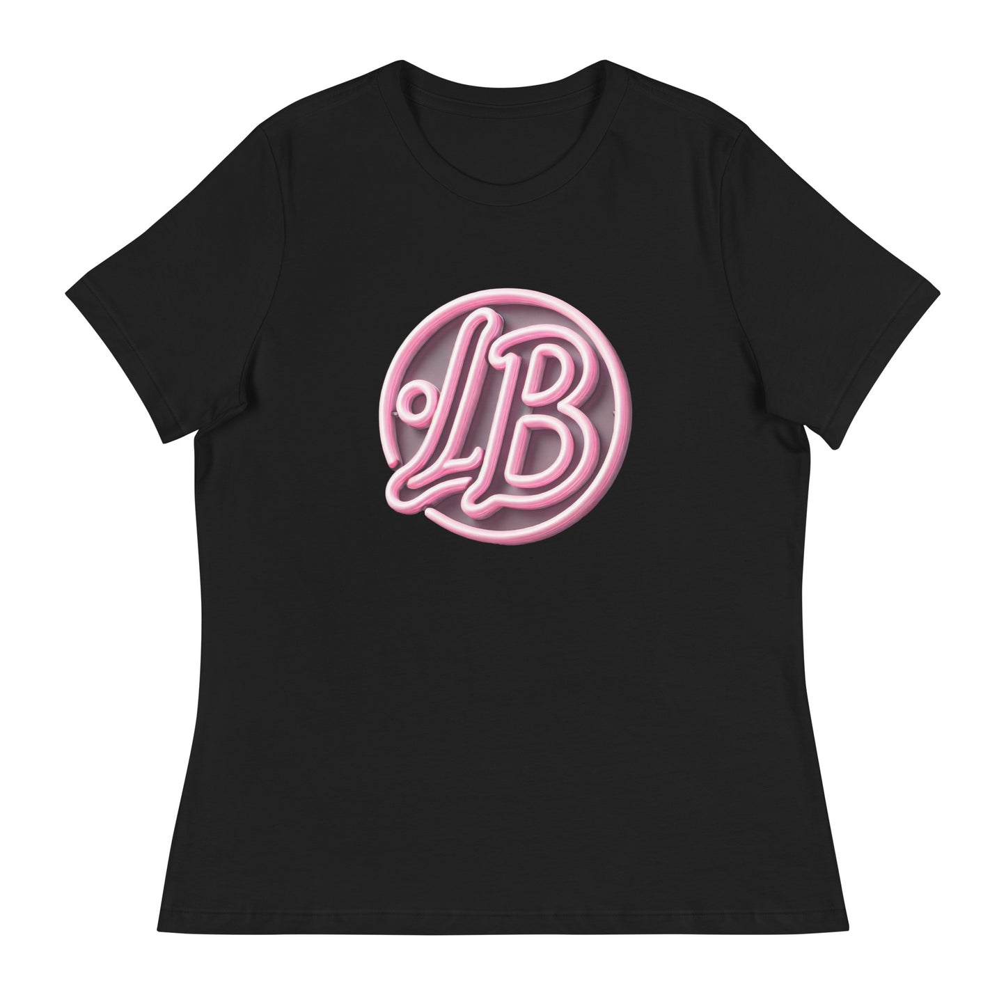 Neon rose - Women's Relaxed T-Shirt - Lavish Bubbles - LAVISH BUBBLES