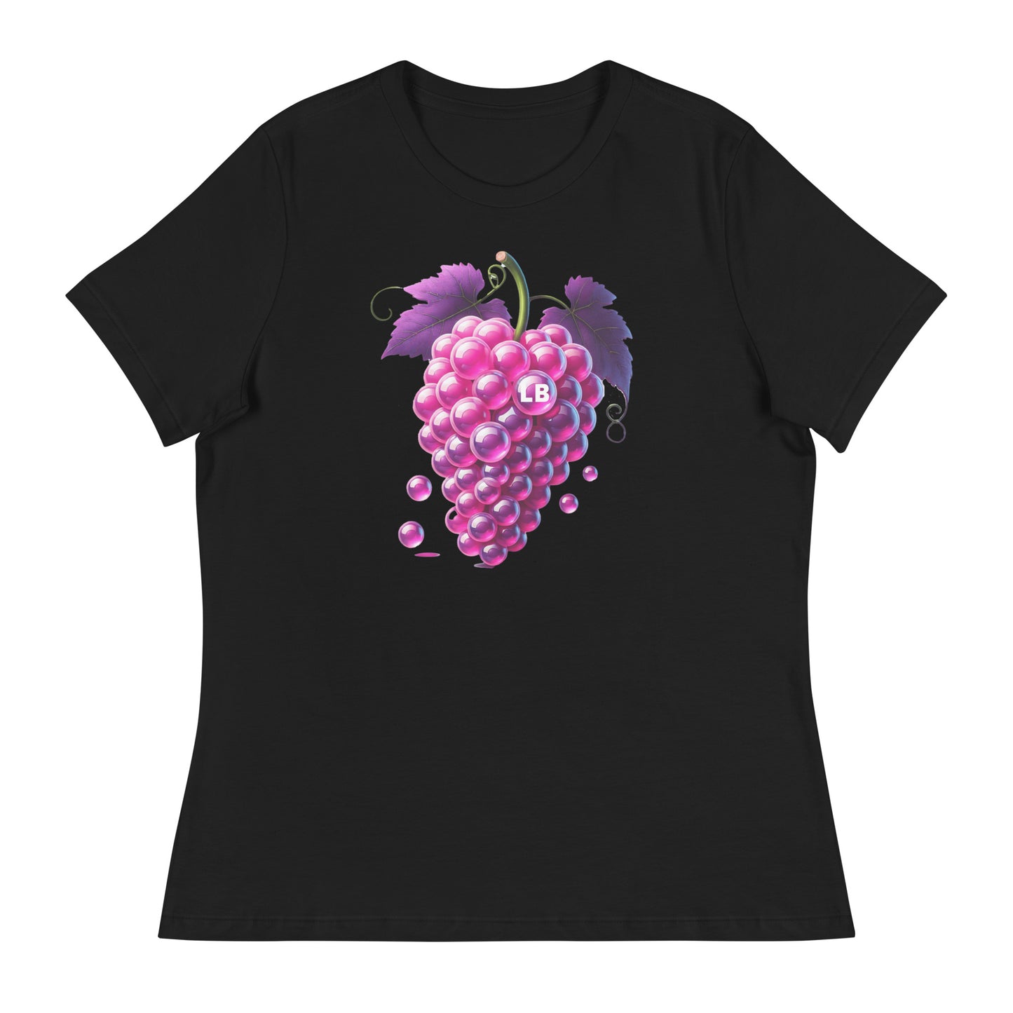 Grapes - Women's Relaxed T-Shirt - Lavish Bubbles - LAVISH BUBBLES