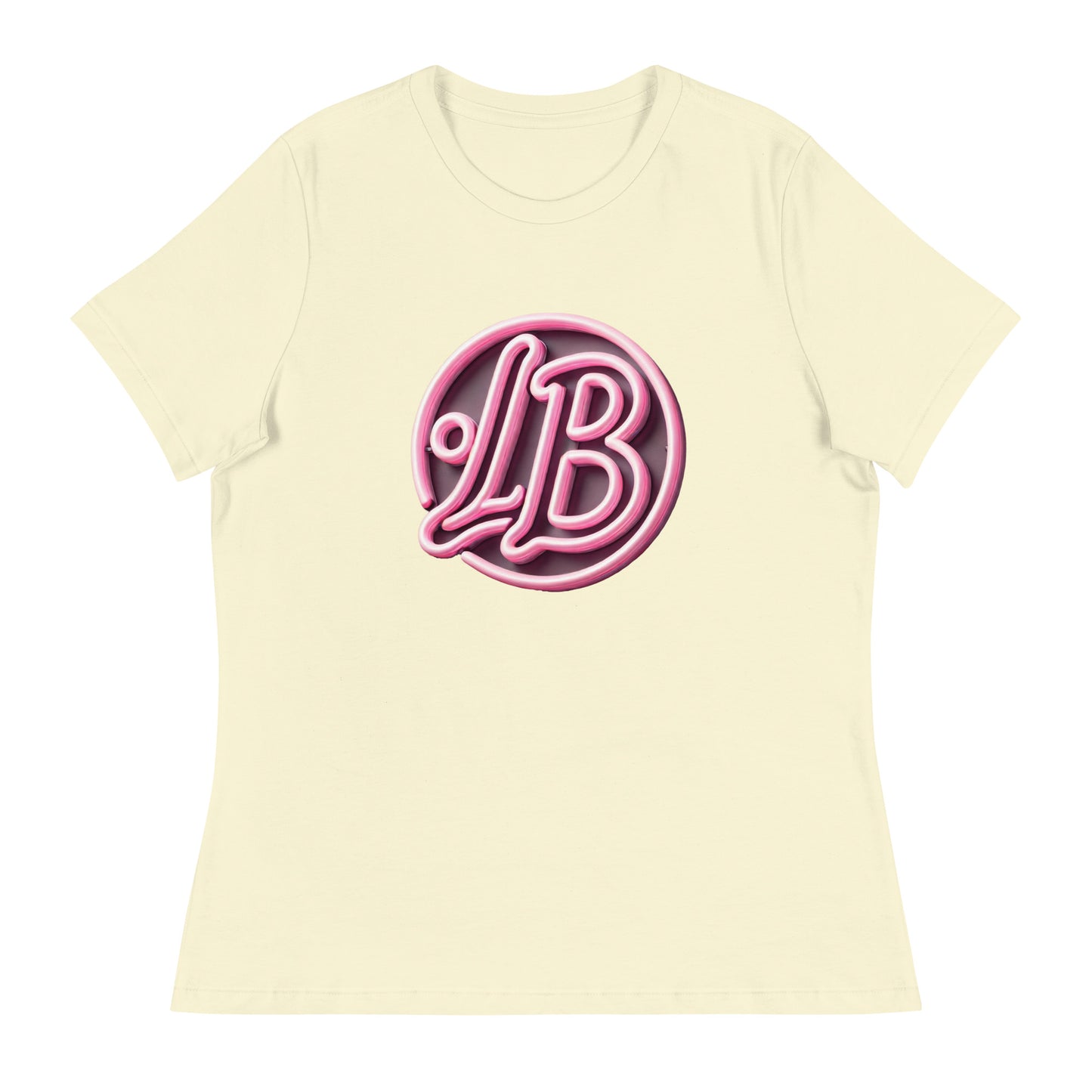 Neon rose - Women's Relaxed T-Shirt - Lavish Bubbles - LAVISH BUBBLES