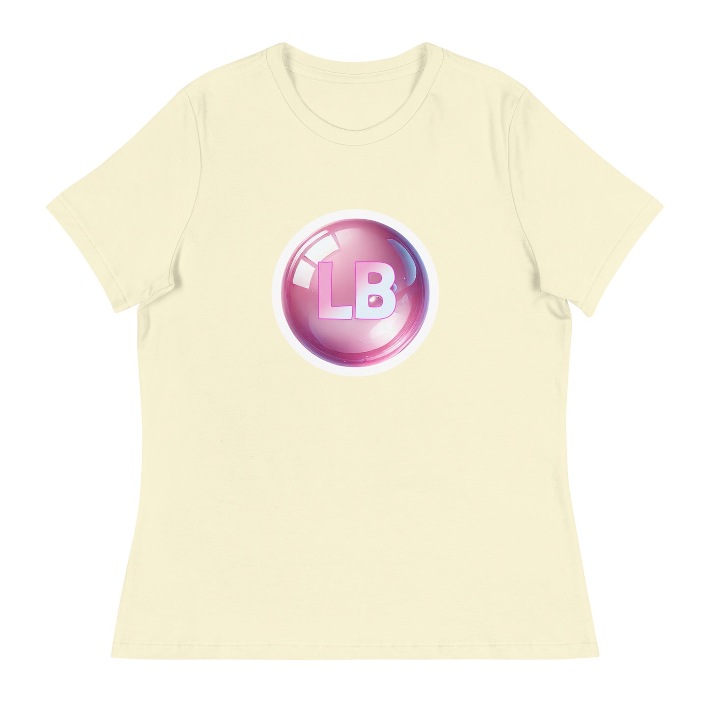 Big pink Bubble - Women's Relaxed T-Shirt - Lavish Bubbles - LAVISH BUBBLES