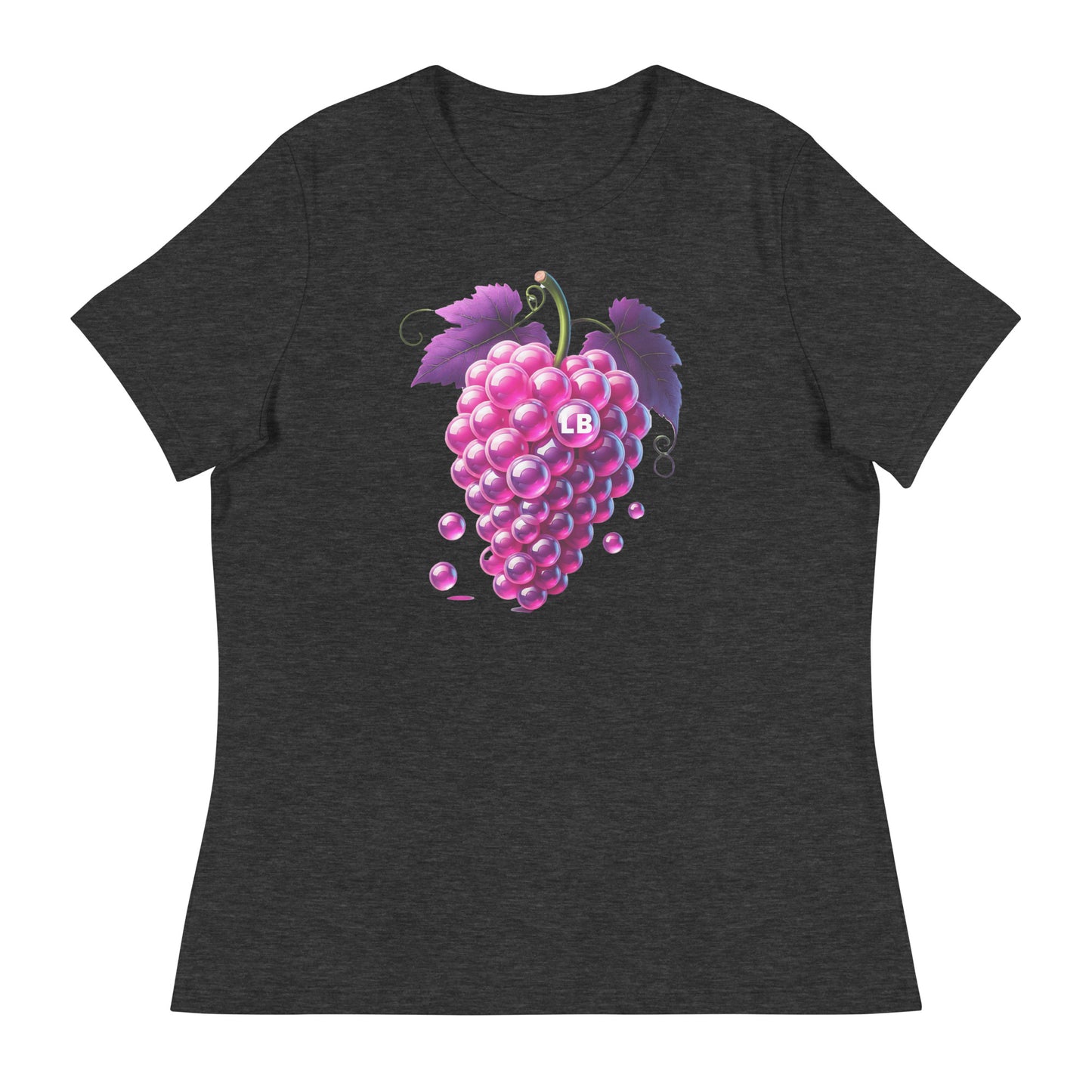 Grapes - Women's Relaxed T-Shirt - Lavish Bubbles - LAVISH BUBBLES