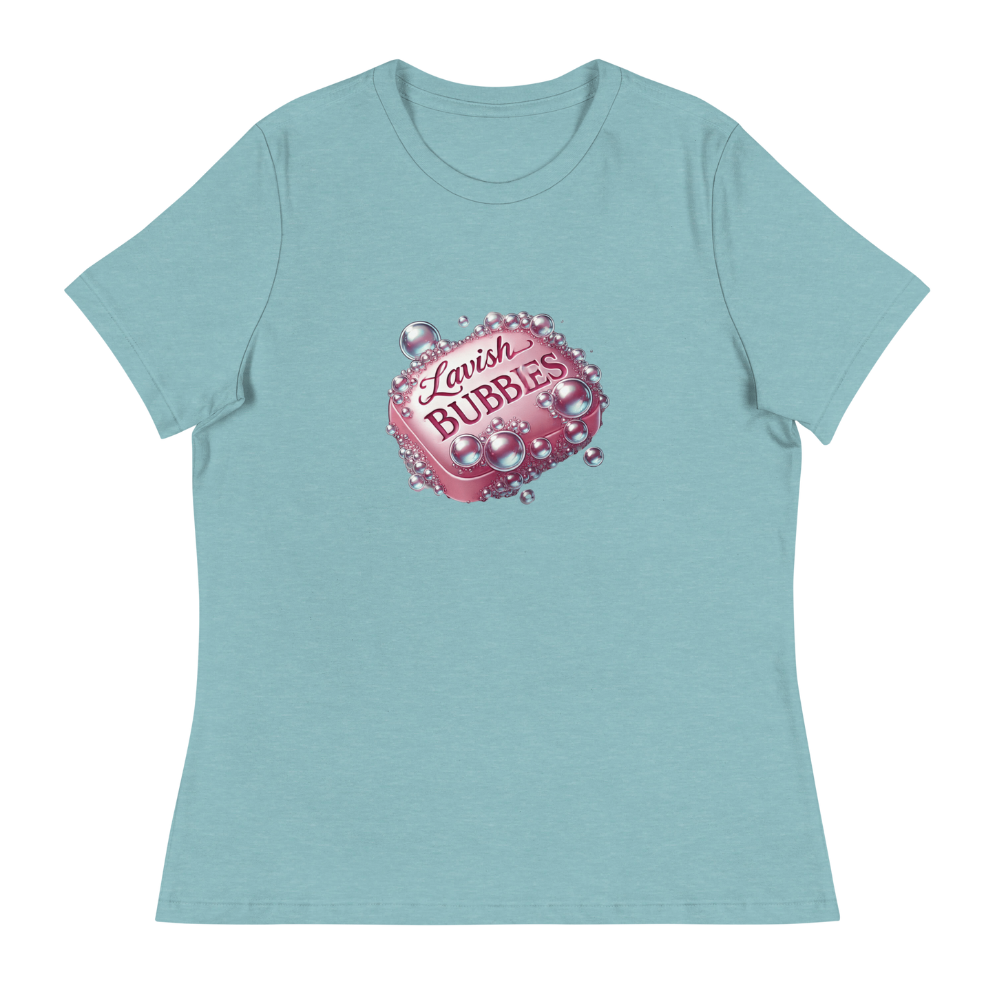 Soapy bubbles - Women's Relaxed T-Shirt - Lavish Bubbles - LAVISH BUBBLES