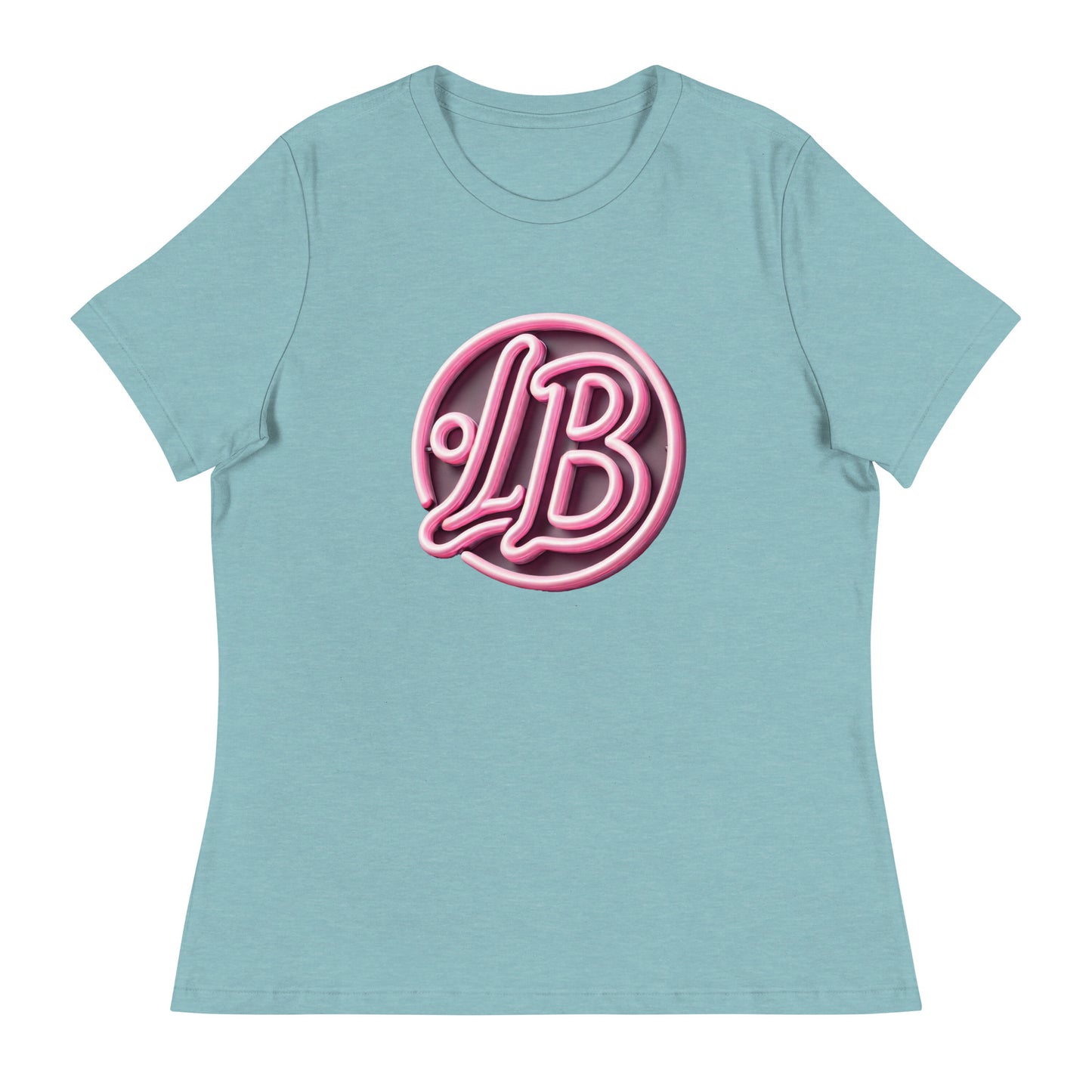 Neon rose - Women's Relaxed T-Shirt - Lavish Bubbles - LAVISH BUBBLES