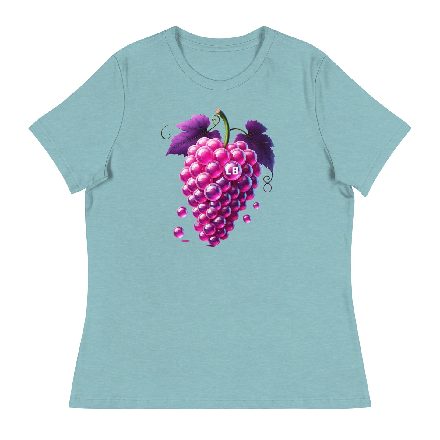 Grapes - Women's Relaxed T-Shirt - Lavish Bubbles - LAVISH BUBBLES