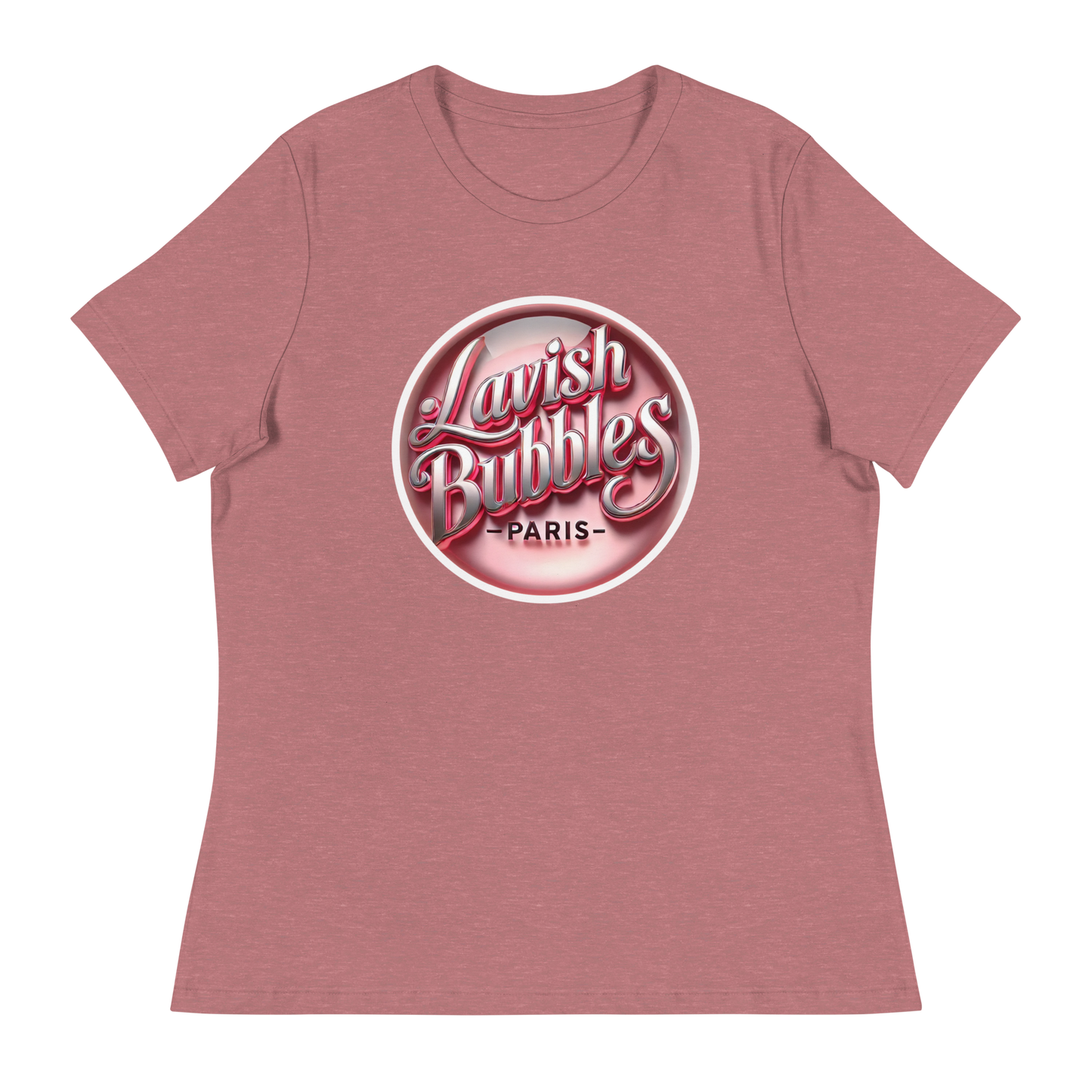 60s pink Lavish Bubbles - Women's Relaxed T-Shirt - LAVISH BUBBLES