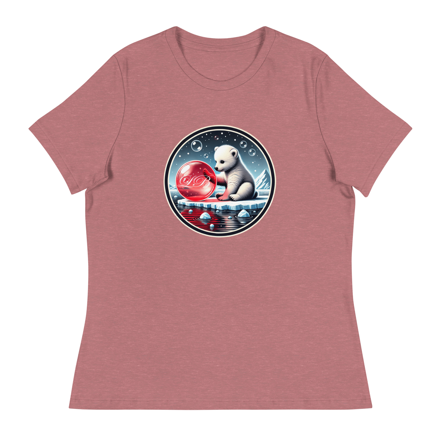 Teddy Bear - Women's Relaxed T-Shirt - Lavish Bubbles - LAVISH BUBBLES