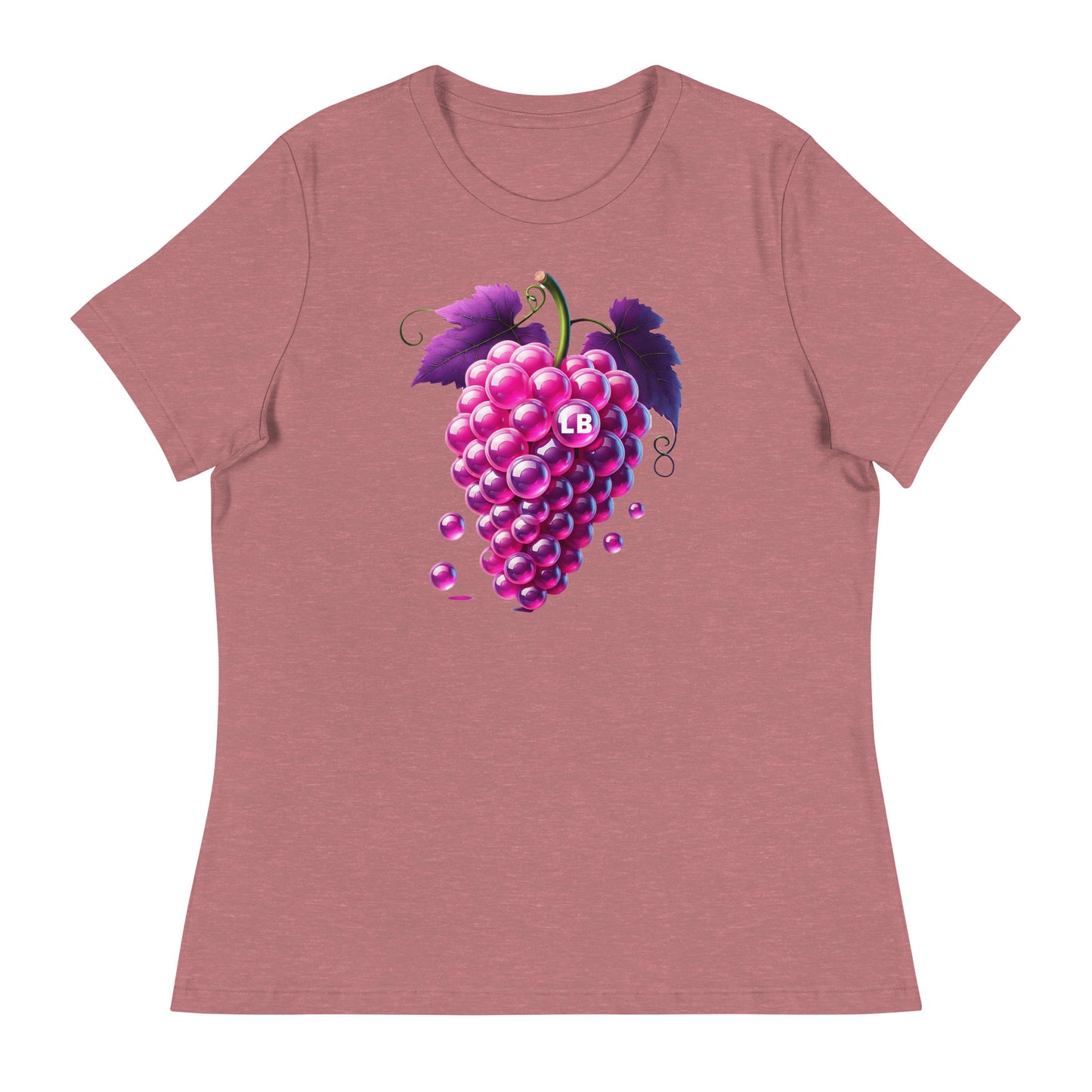 Grapes - Women's Relaxed T-Shirt - Lavish Bubbles - LAVISH BUBBLES