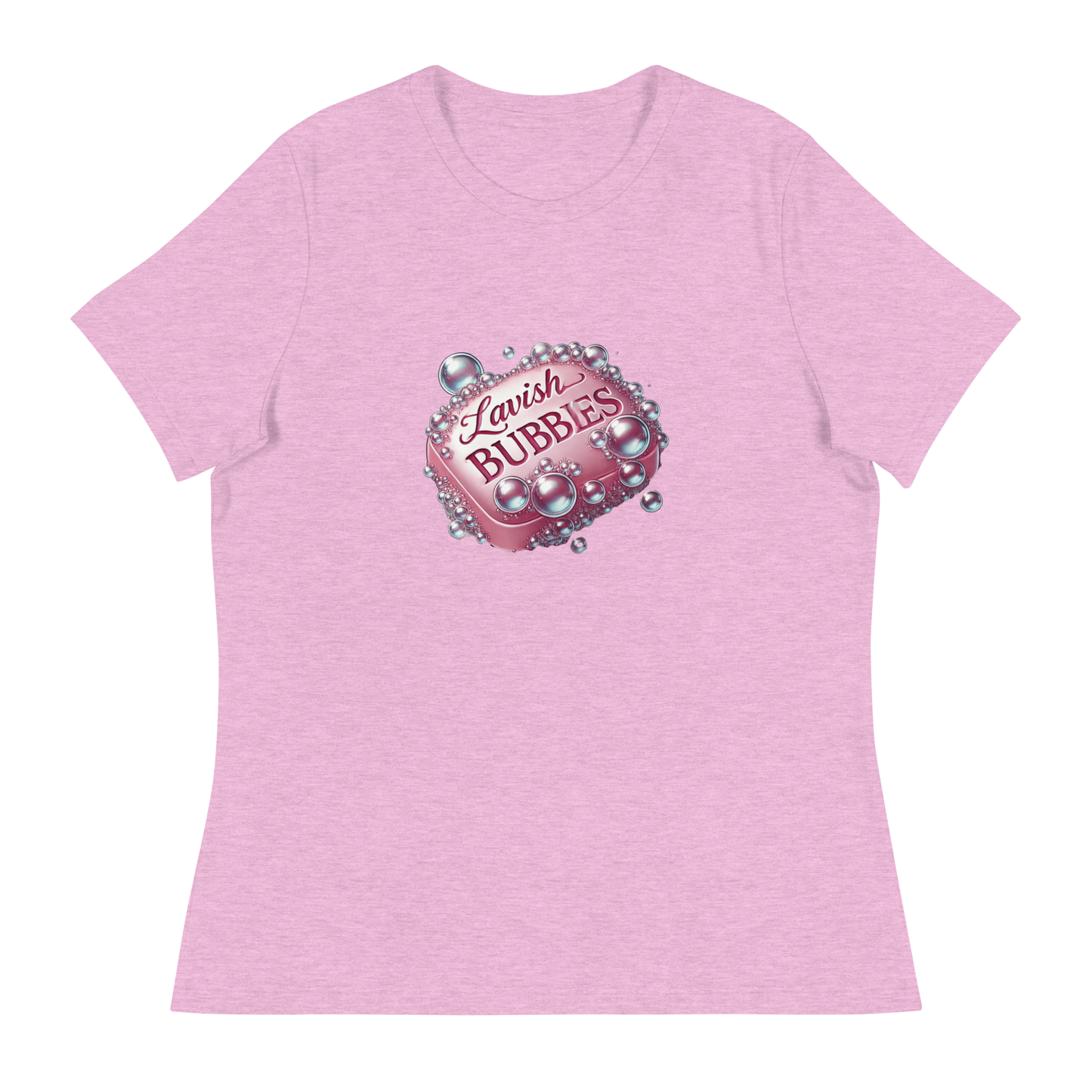 Soapy bubbles - Women's Relaxed T-Shirt - Lavish Bubbles - LAVISH BUBBLES