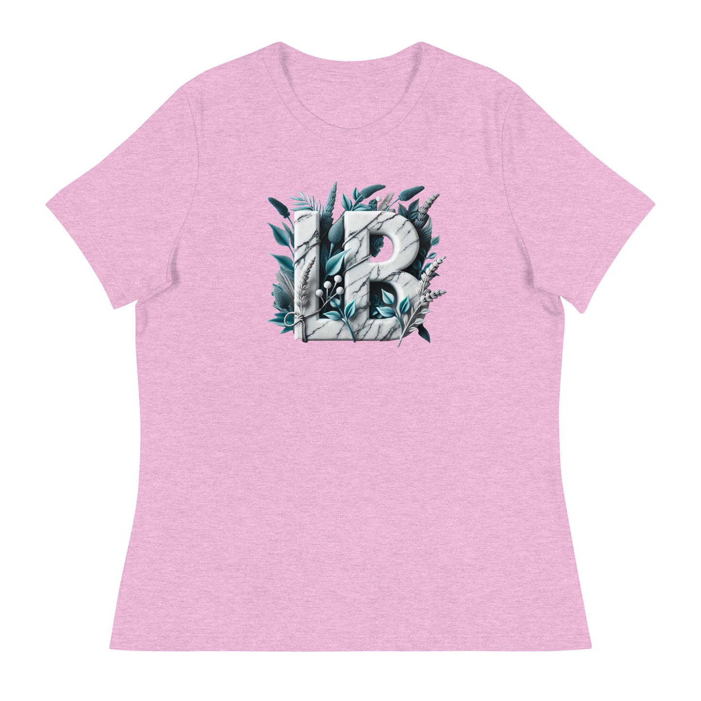 Marble LB - Women's Relaxed T-Shirt - Lavish Bubbles - LAVISH BUBBLES