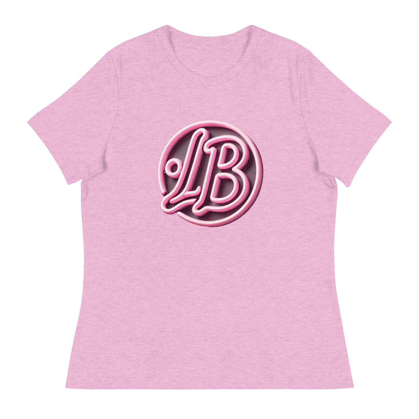 Neon rose - Women's Relaxed T-Shirt - Lavish Bubbles - LAVISH BUBBLES