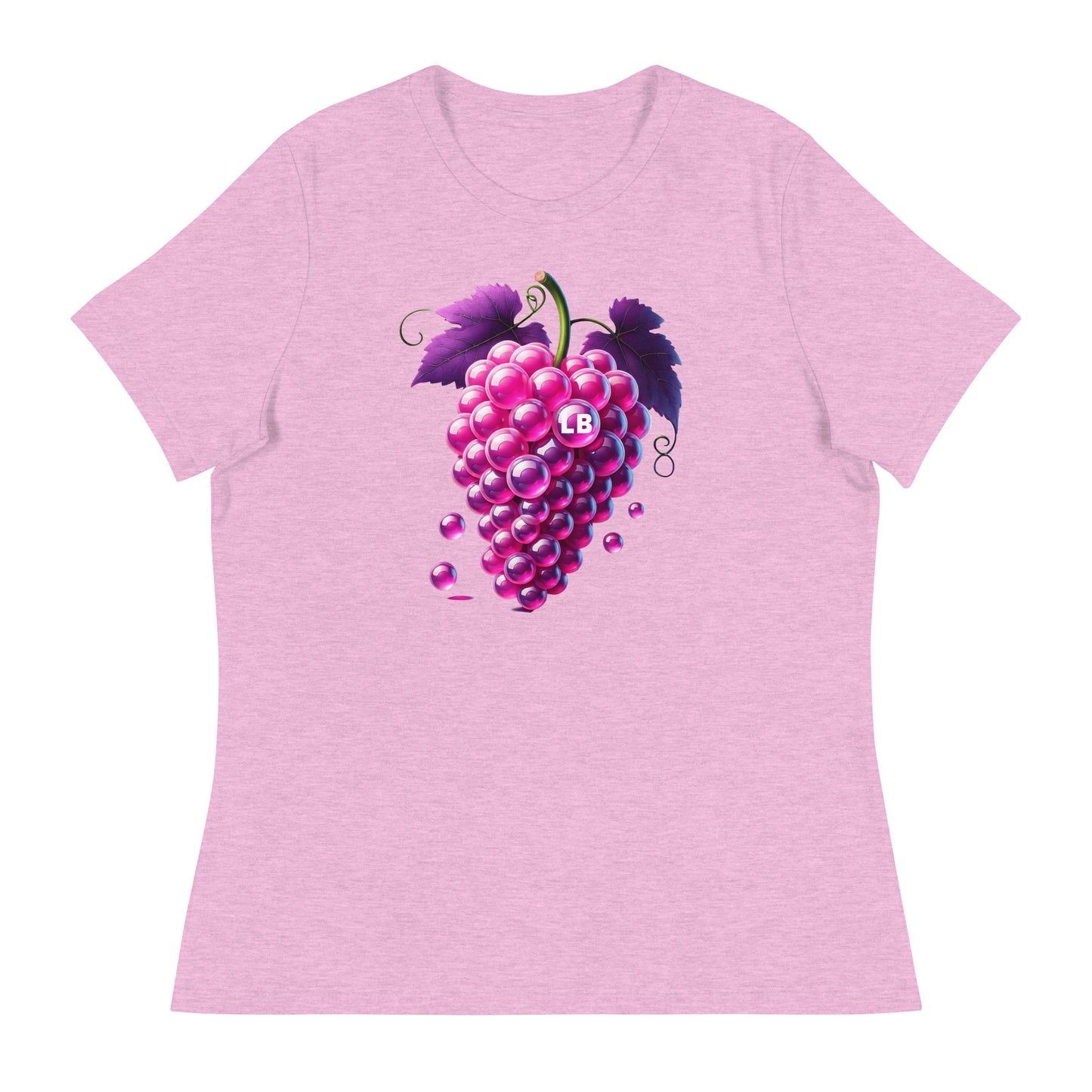 Grapes - Women's Relaxed T-Shirt - Lavish Bubbles - LAVISH BUBBLES