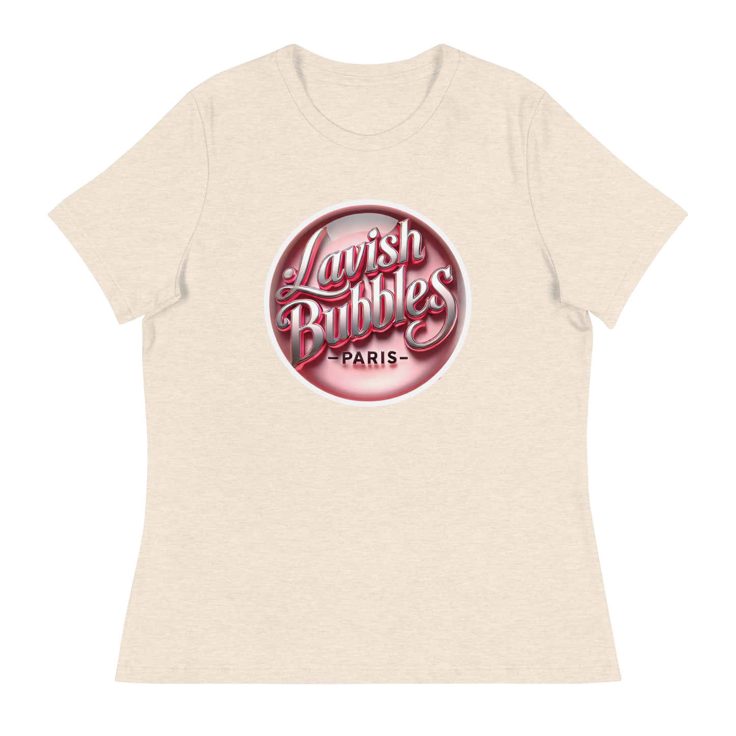 60s pink Lavish Bubbles - Women's Relaxed T-Shirt - LAVISH BUBBLES