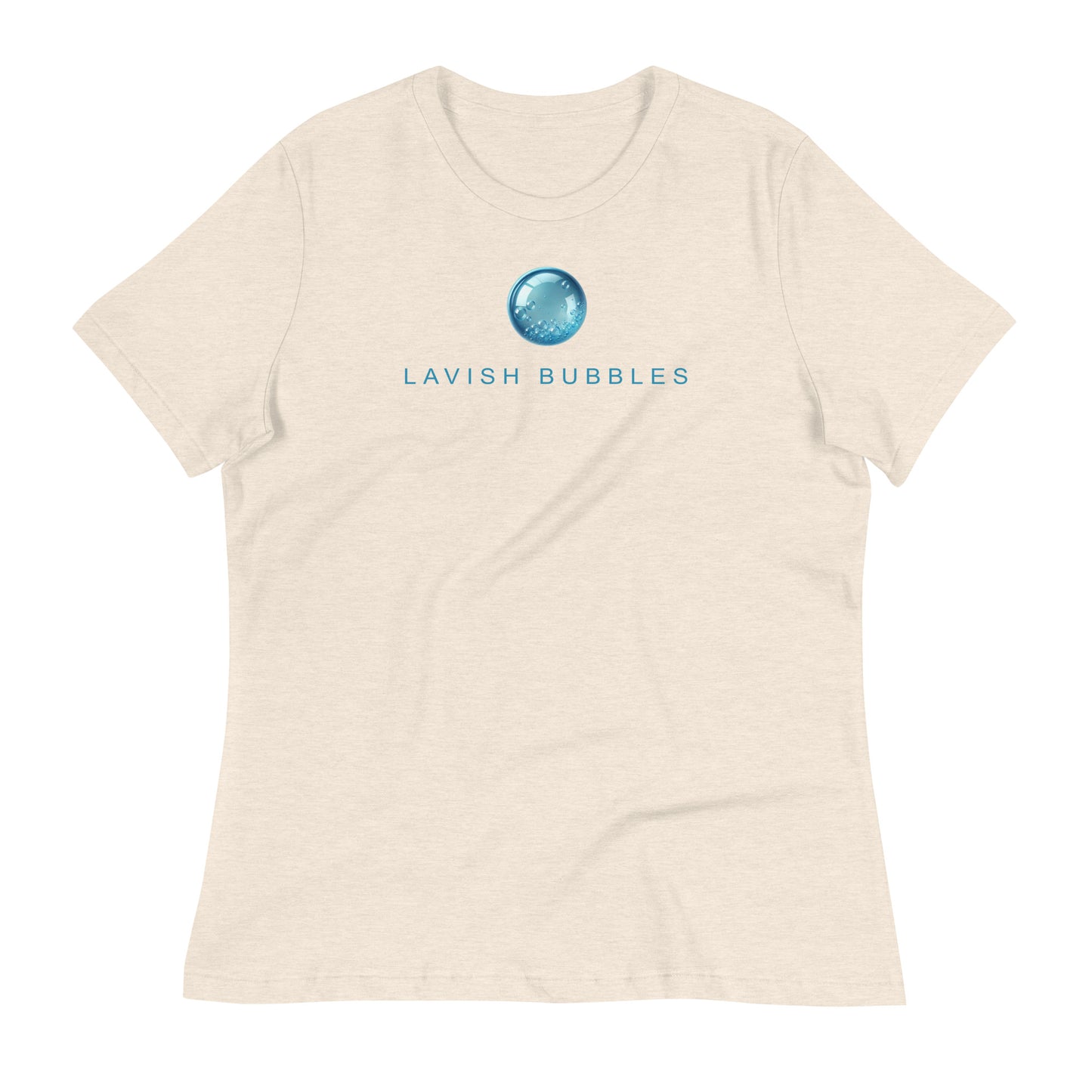 Blue Bubble - Women's Relaxed T-Shirt - Lavish Bubbles - LAVISH BUBBLES