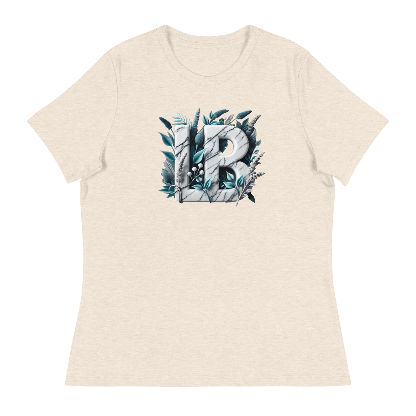 Marble LB - Women's Relaxed T-Shirt - Lavish Bubbles - LAVISH BUBBLES