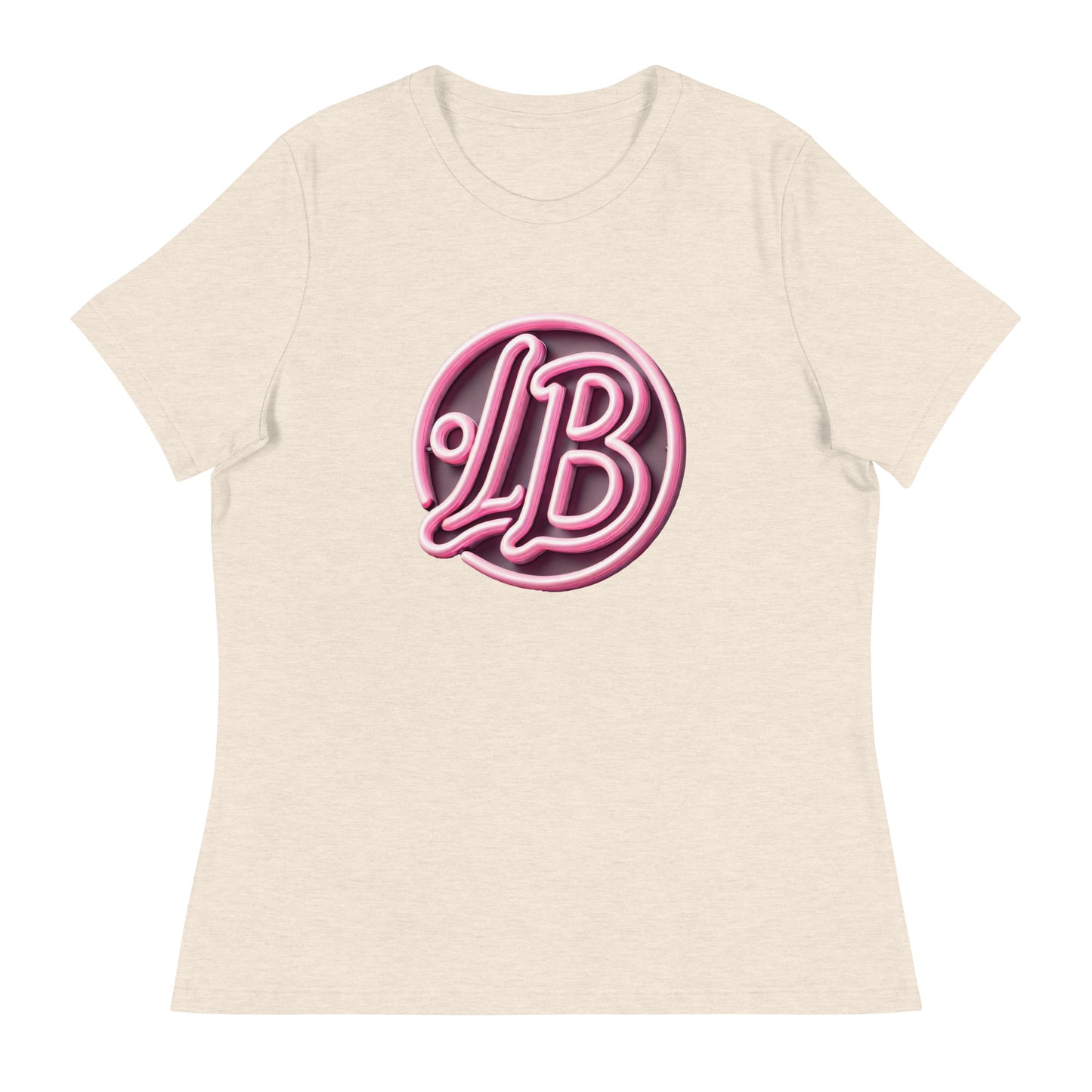 Neon rose - Women's Relaxed T-Shirt - Lavish Bubbles - LAVISH BUBBLES