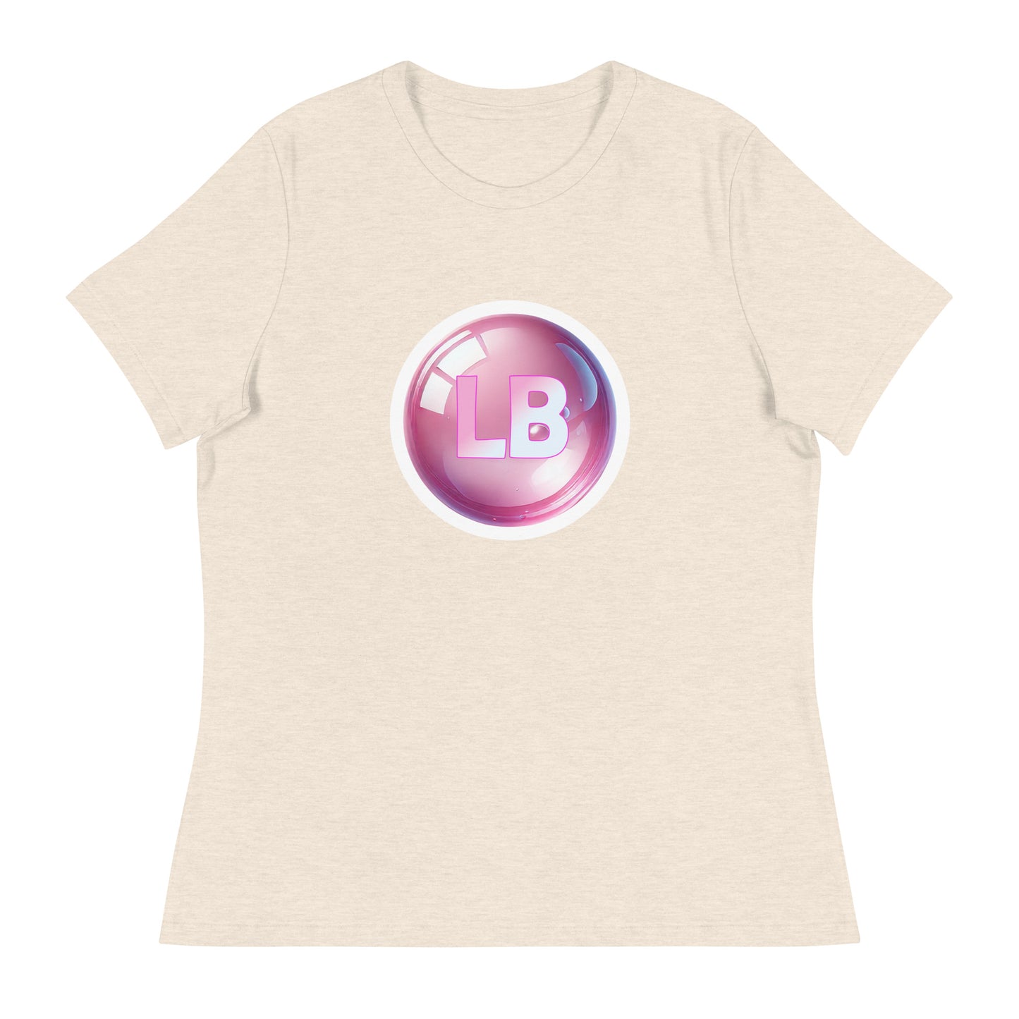 Big pink Bubble - Women's Relaxed T-Shirt - Lavish Bubbles - LAVISH BUBBLES