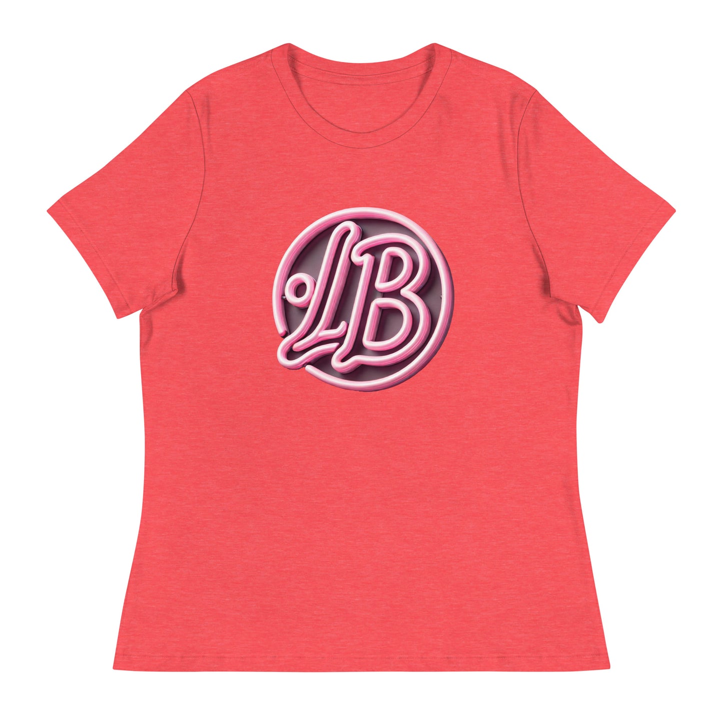 Neon rose - Women's Relaxed T-Shirt - Lavish Bubbles - LAVISH BUBBLES