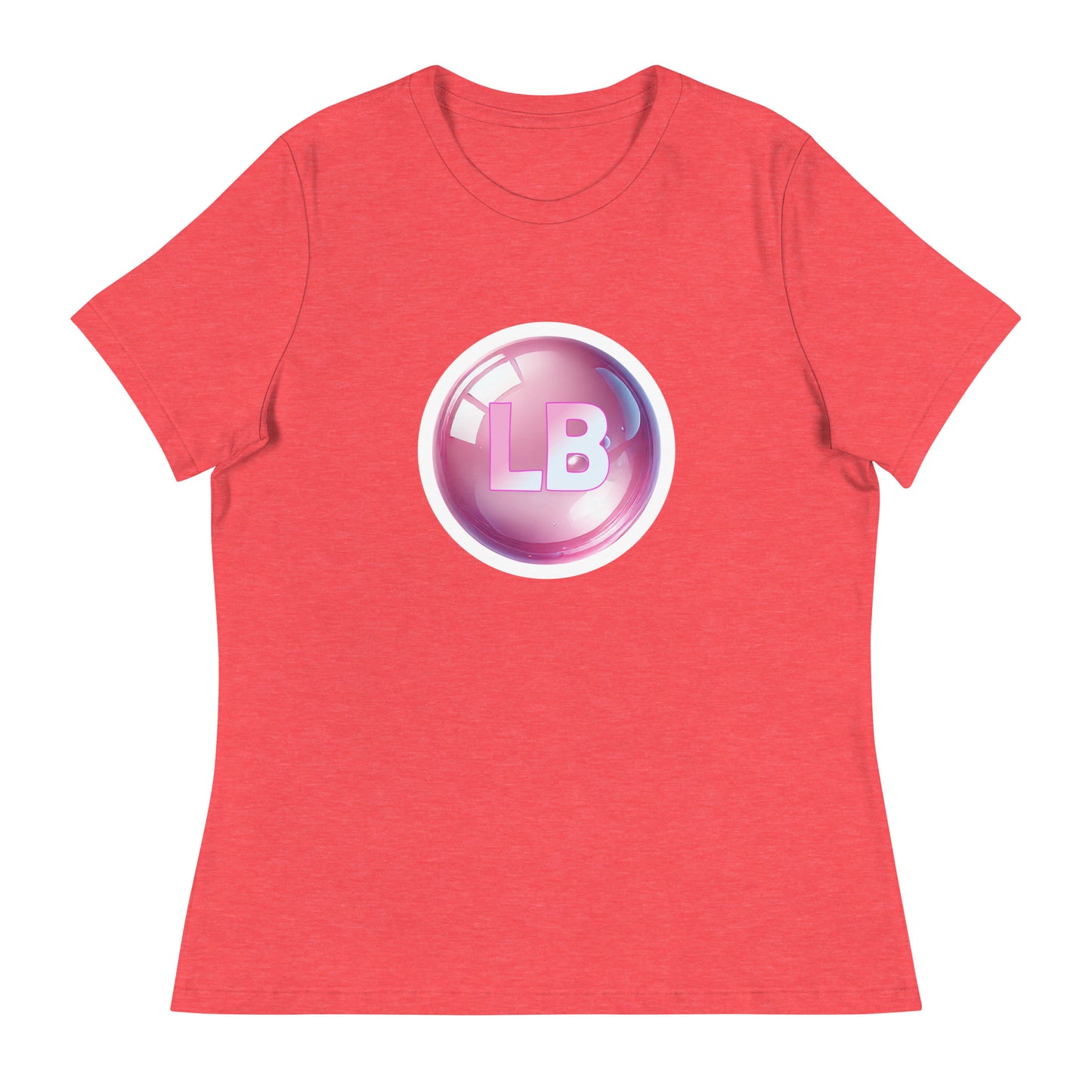 Big pink Bubble - Women's Relaxed T-Shirt - Lavish Bubbles - LAVISH BUBBLES