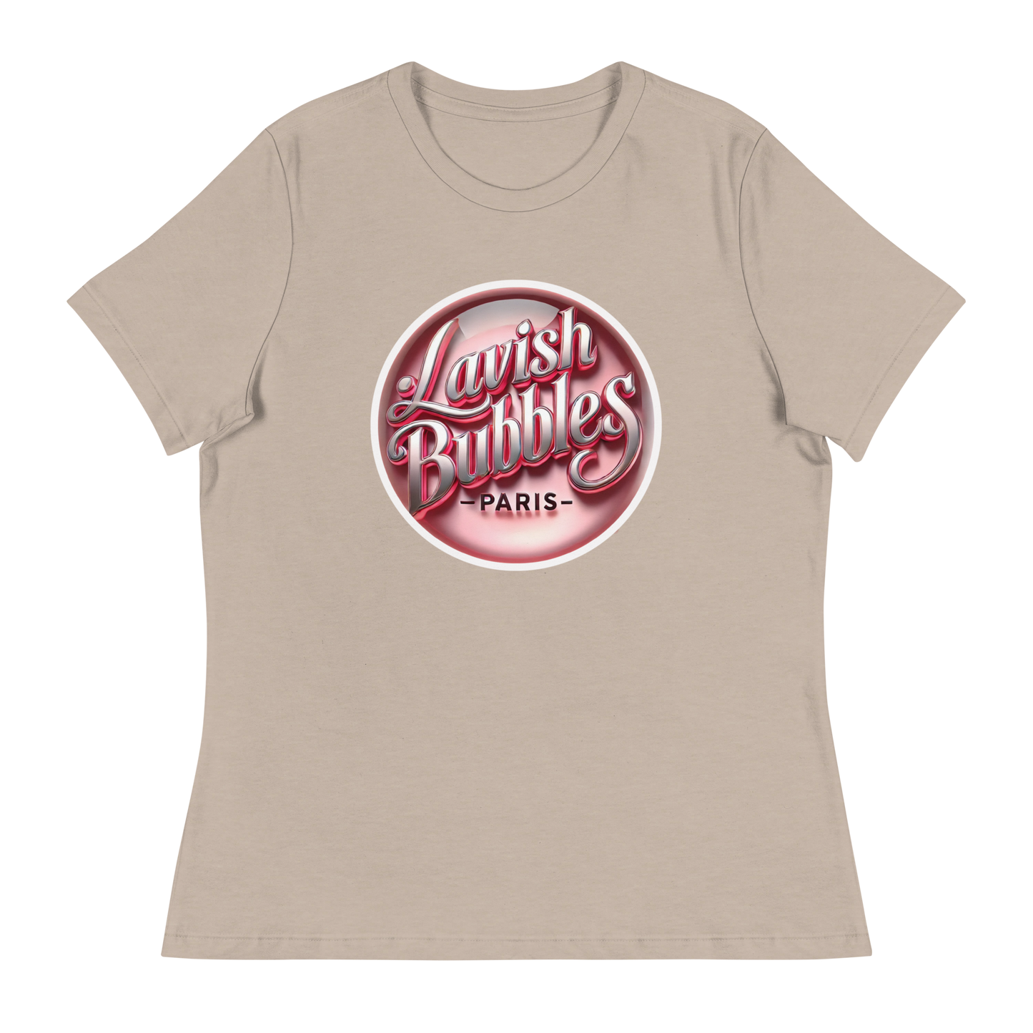 60s pink Lavish Bubbles - Women's Relaxed T-Shirt - LAVISH BUBBLES