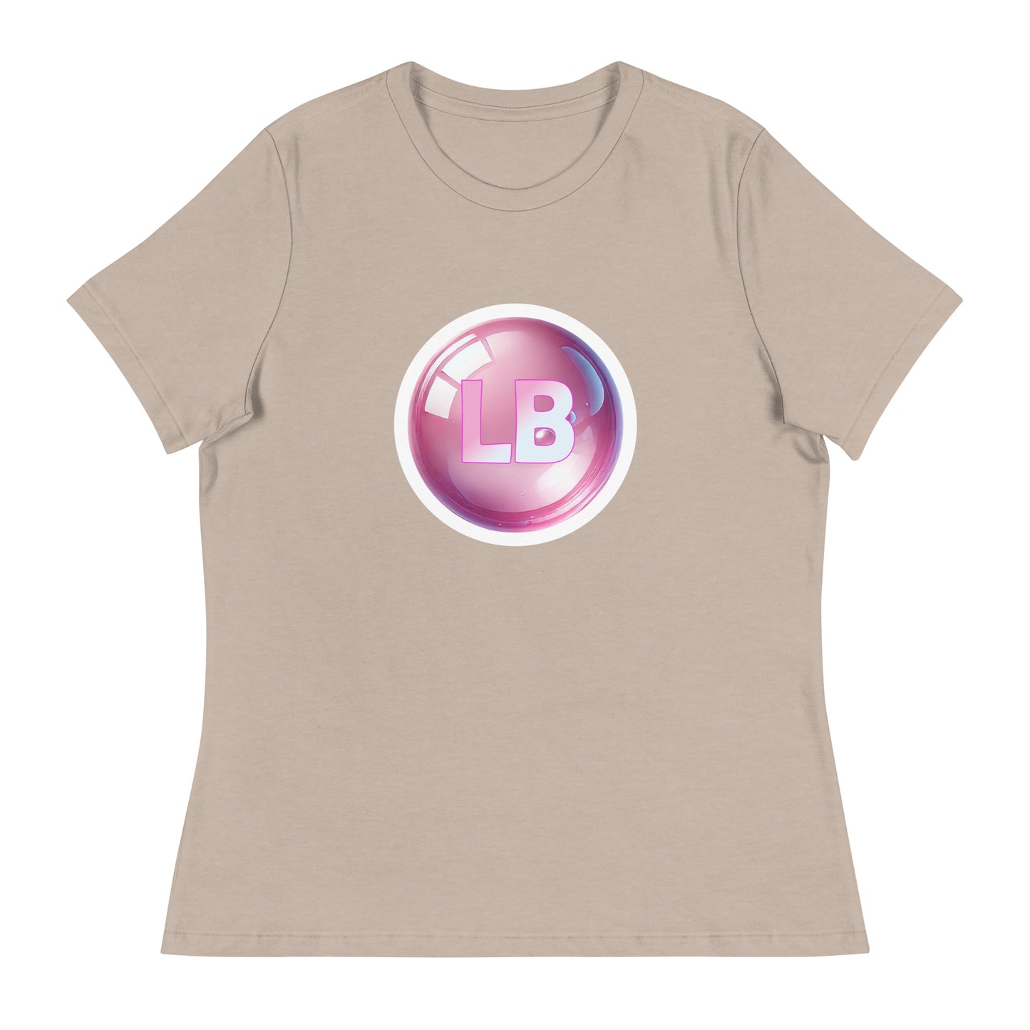 Big pink Bubble - Women's Relaxed T-Shirt - Lavish Bubbles - LAVISH BUBBLES